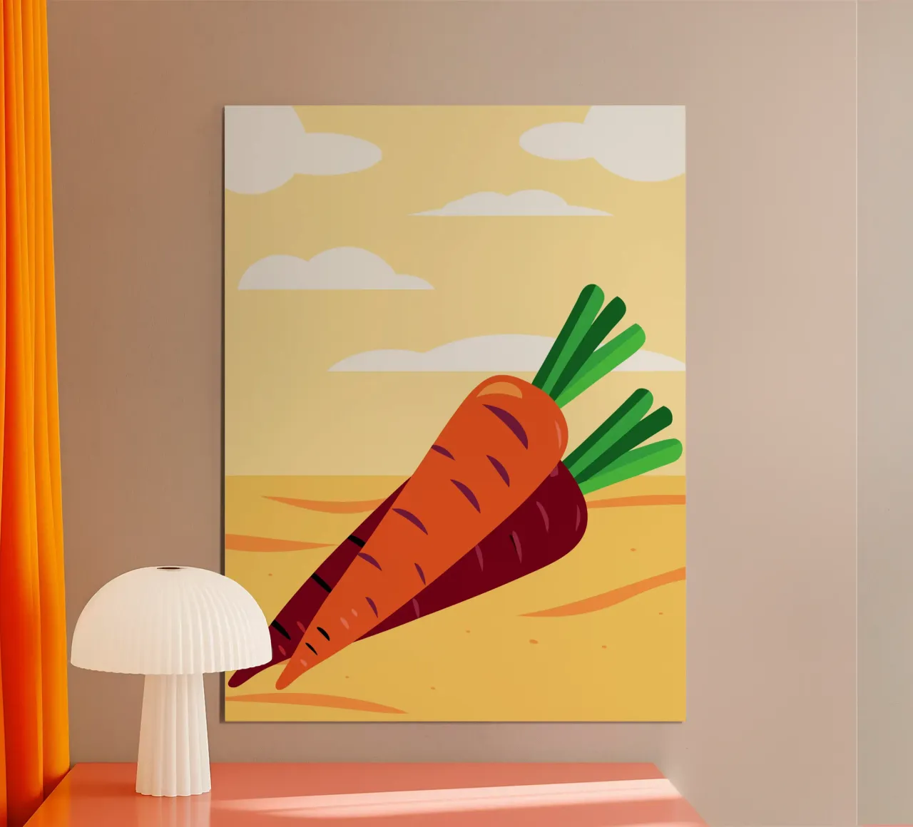 Carote fresche carta hahnemühle da OFFICIAL FRUIT & VEGETABLES