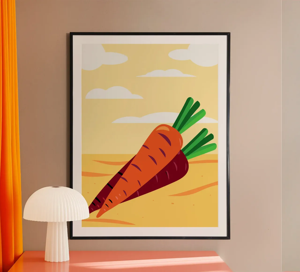 Carote fresche carta hahnemühle da OFFICIAL FRUIT & VEGETABLES