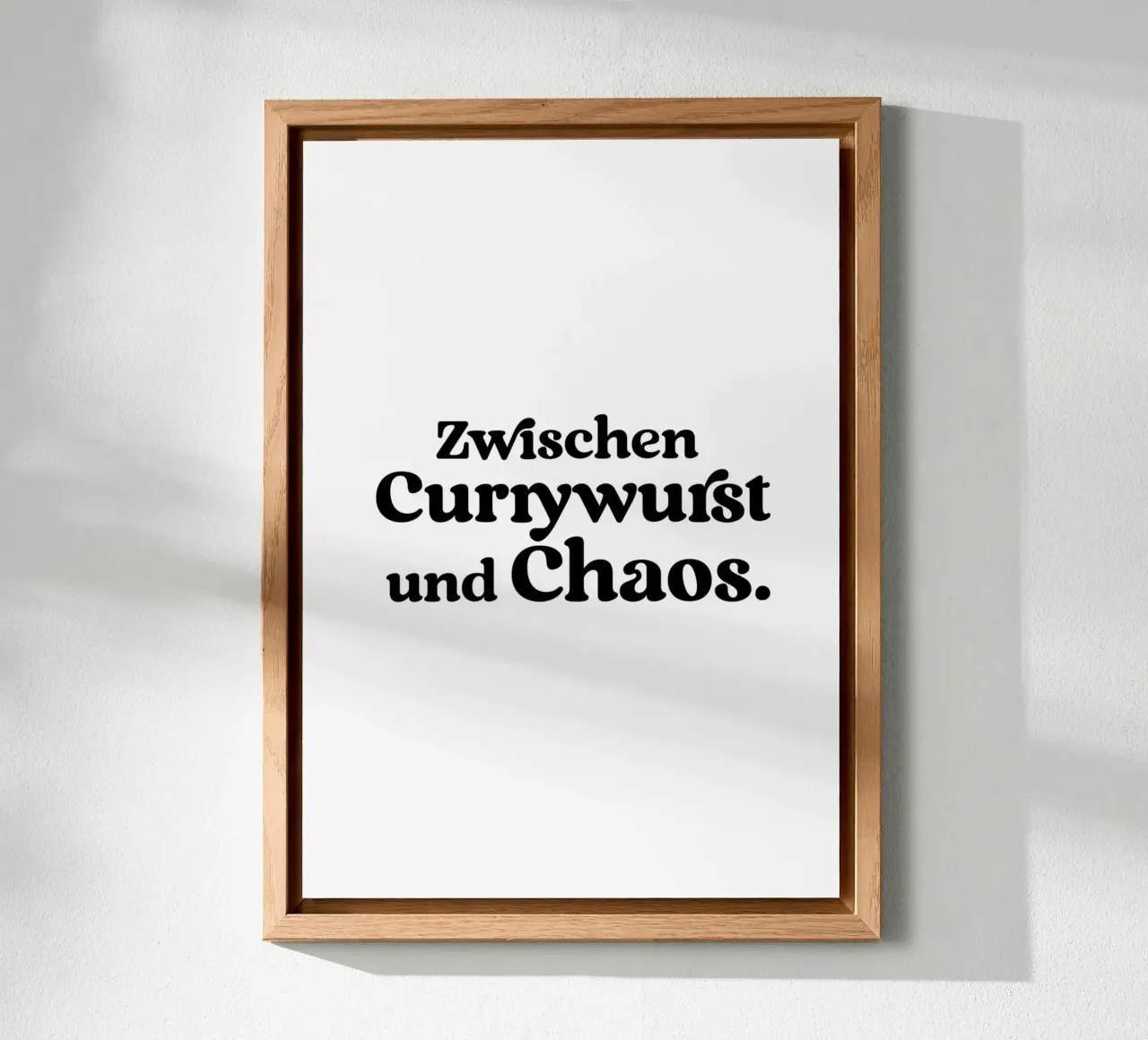 Zwischen Currywurst und Chaos alluminio dibond da treechild