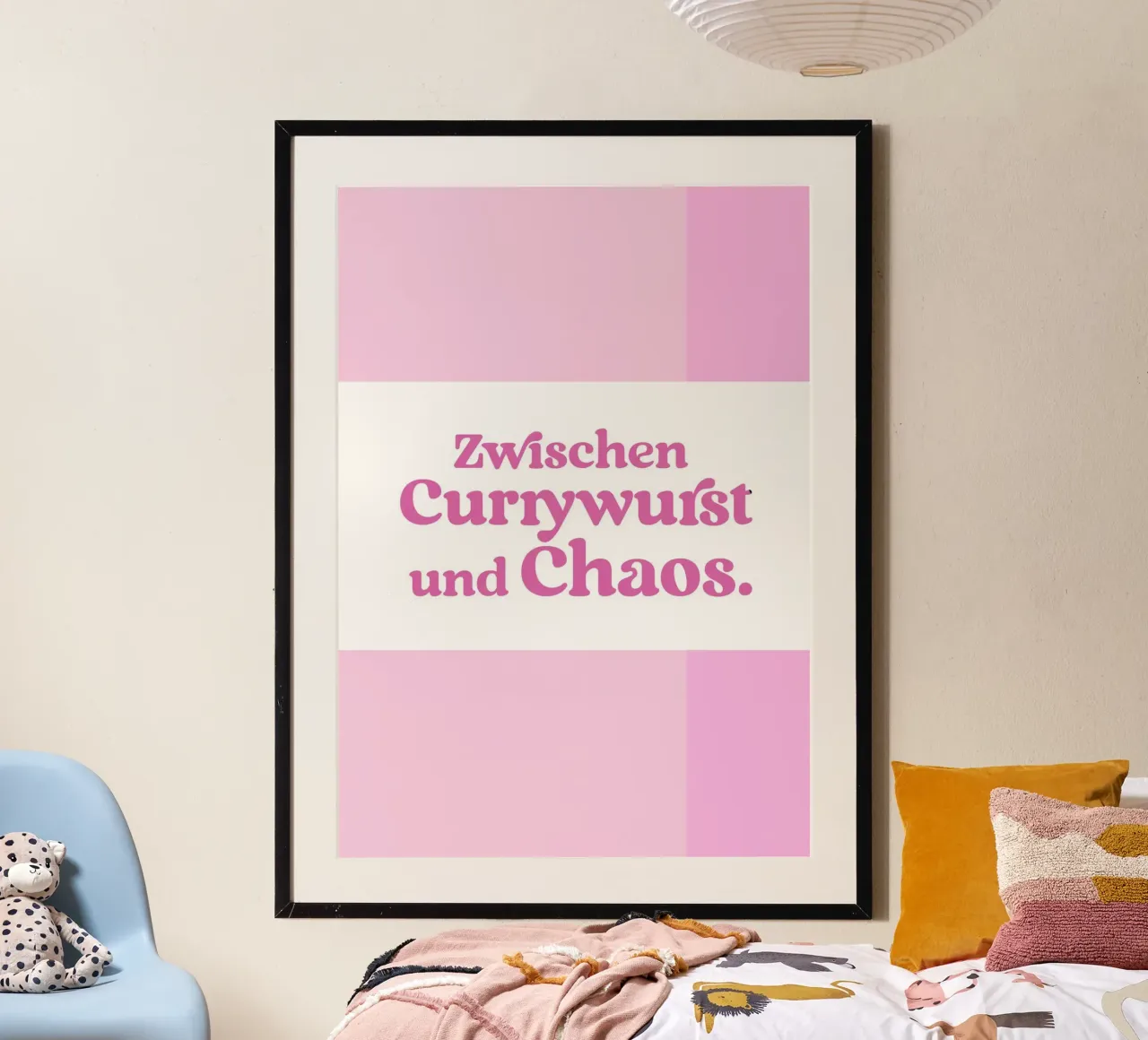 Zwischen Currywurst und Chaos (Pink) carta hahnemühle da treechild