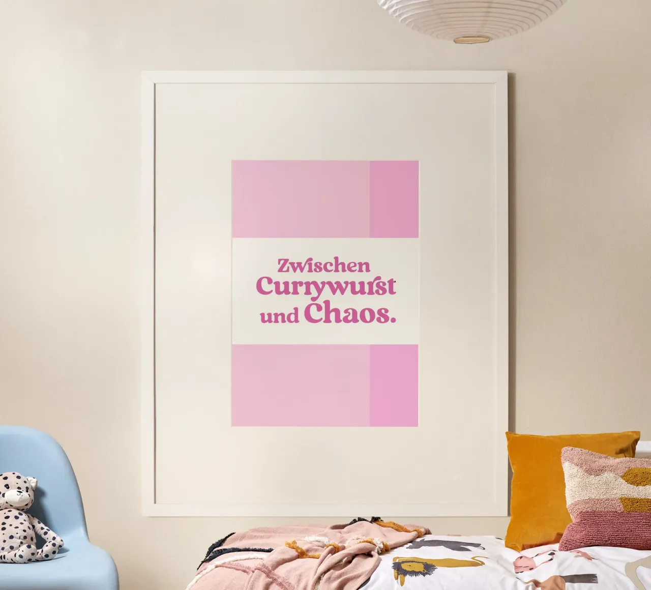 Zwischen Currywurst und Chaos (Pink) carta hahnemühle da treechild