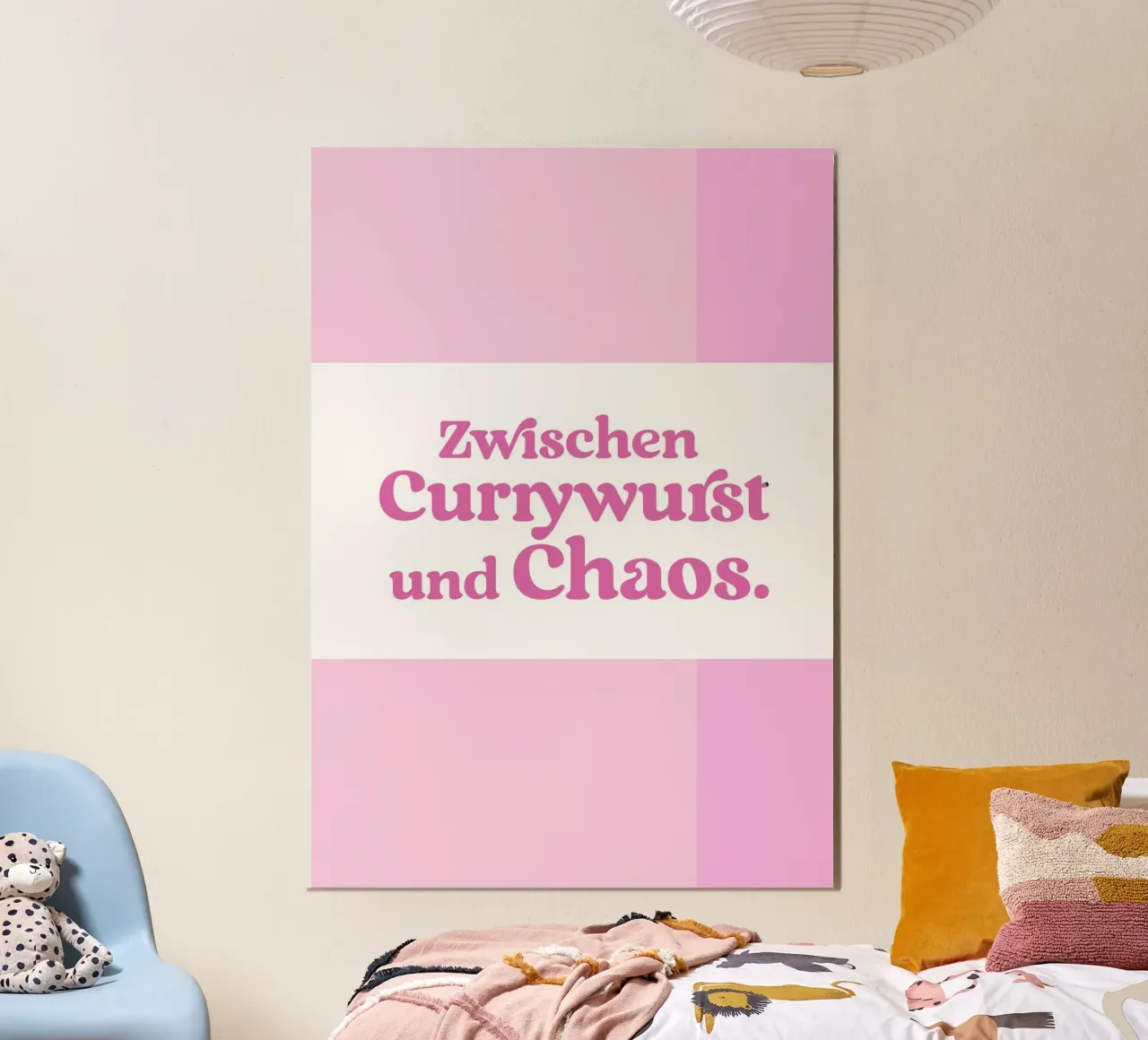 Zwischen Currywurst und Chaos (Pink) carta hahnemühle da treechild