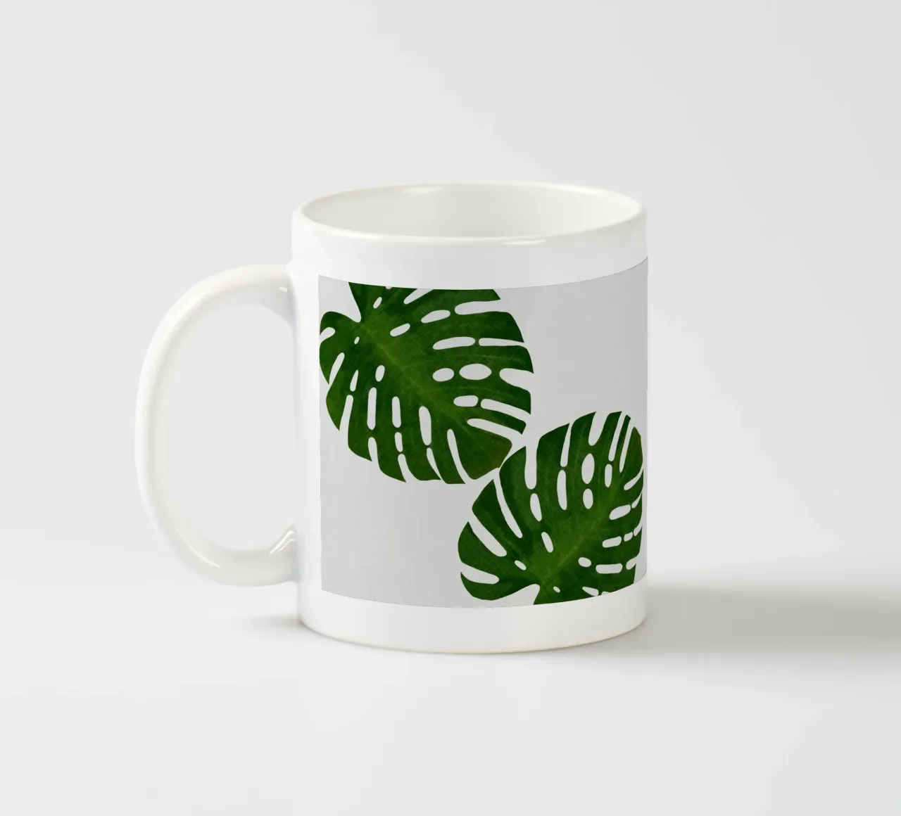Foglia di Monstera II tazza in ceramica da Orara Studio