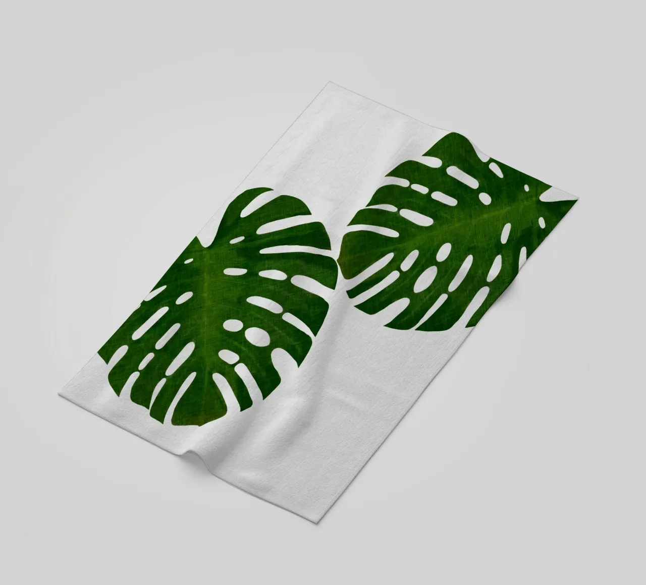 Foglia di Monstera II telo mare da Orara Studio