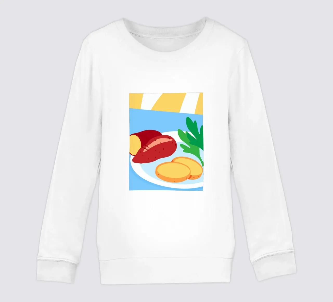 Patate dolci fresche felpa bambino da OFFICIAL FRUIT & VEGETABLES