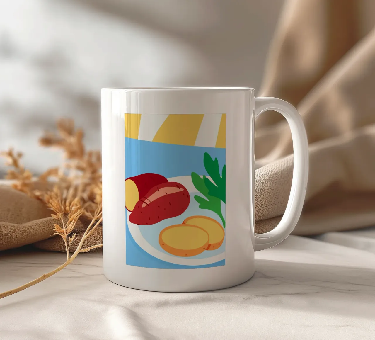 Patate dolci fresche tazza in ceramica da OFFICIAL FRUIT & VEGETABLES