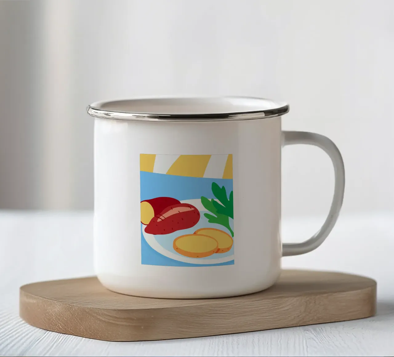 Patate dolci fresche tazza in smalto da OFFICIAL FRUIT & VEGETABLES