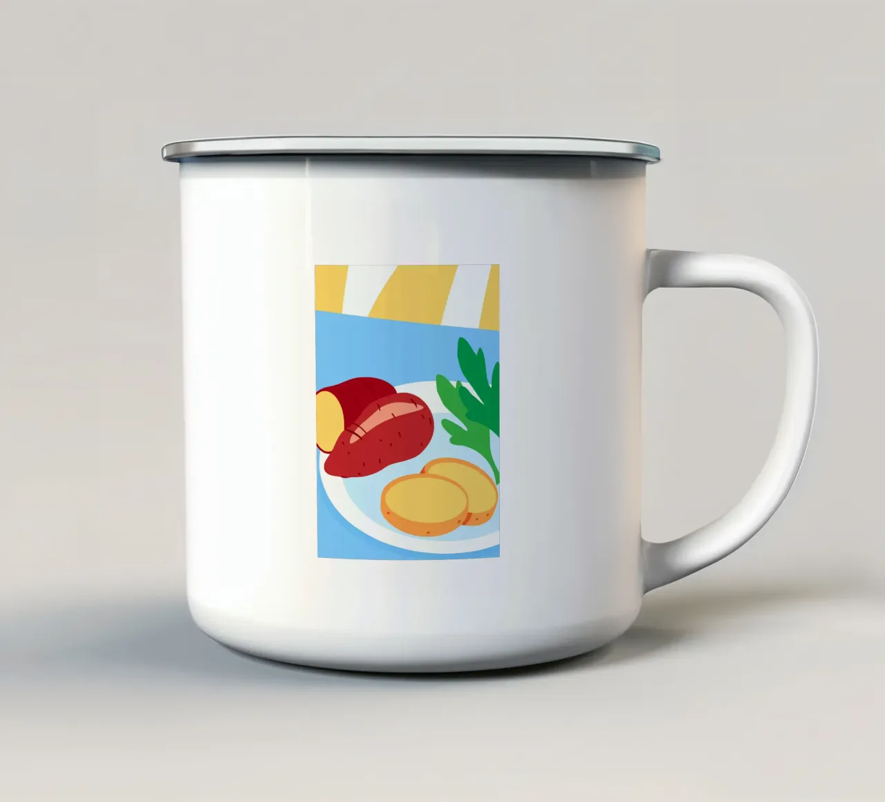 Patate dolci fresche tazza in smalto da OFFICIAL FRUIT & VEGETABLES