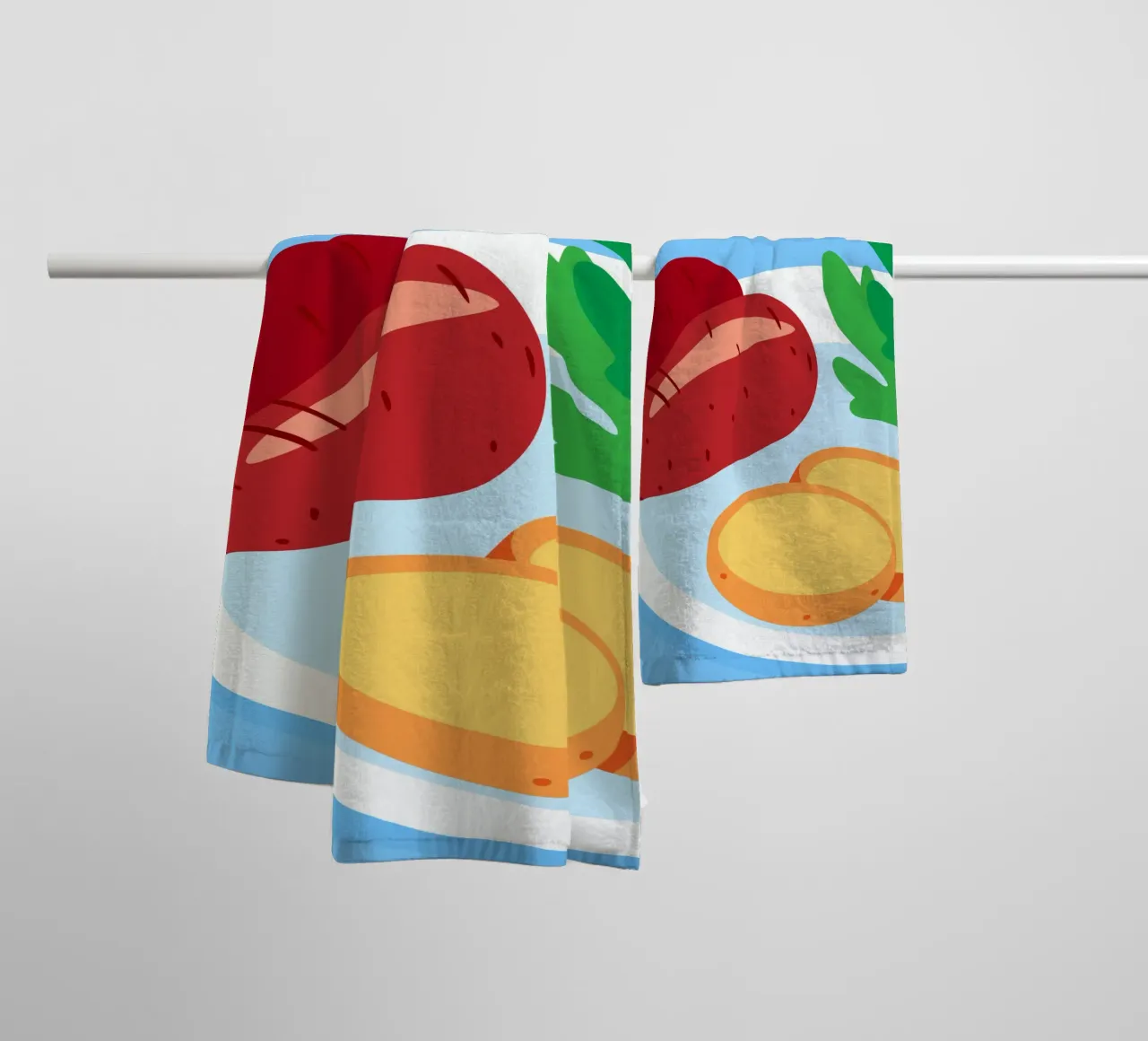 Patate dolci fresche asciugamano da bagno da OFFICIAL FRUIT & VEGETABLES