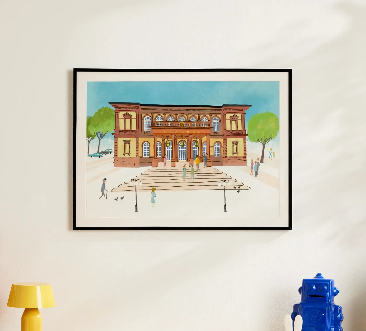 Saalbau Neustadt an der Weinstrasse Poster von DYDesign