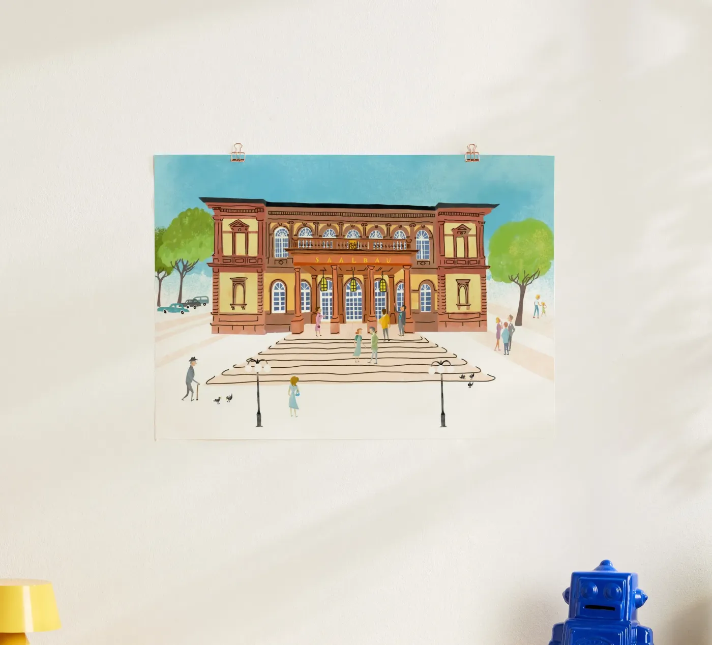 Saalbau Neustadt an der Weinstrasse Poster von DYDesign