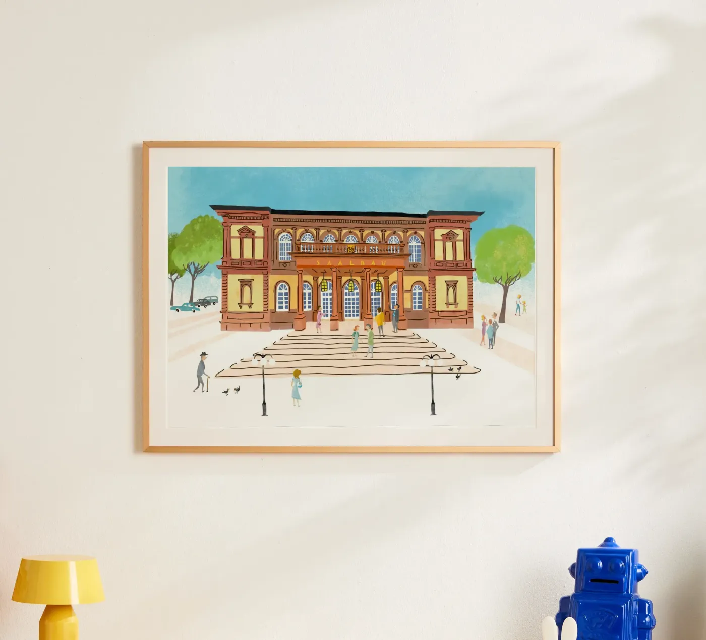 Saalbau Neustadt an der Weinstrasse Poster von DYDesign