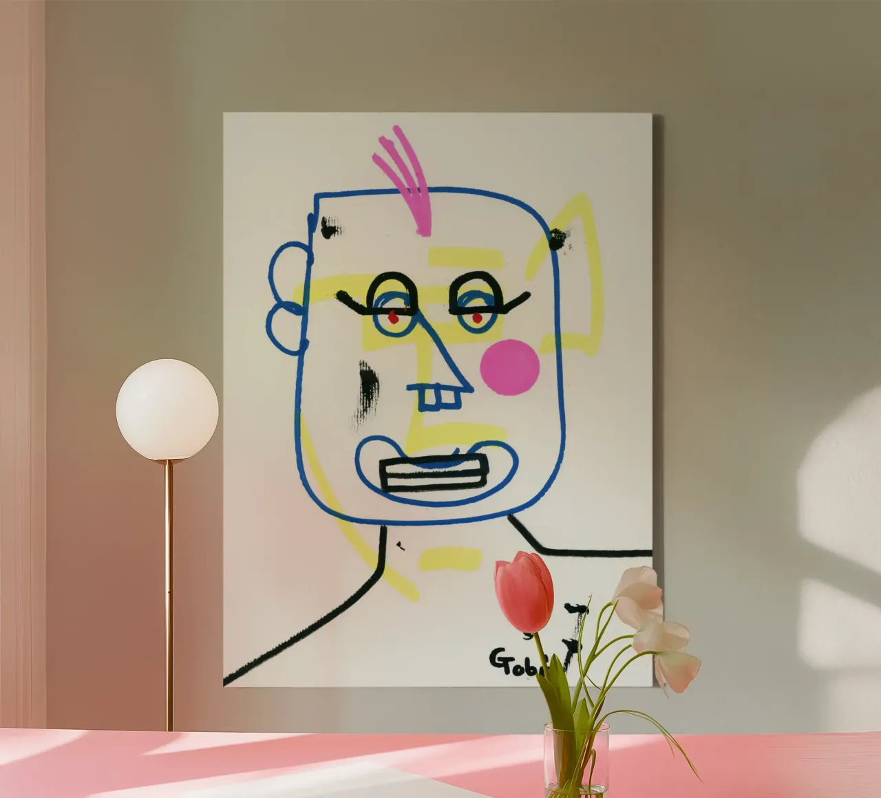 Janno canvas met Baklijst van gtobonart