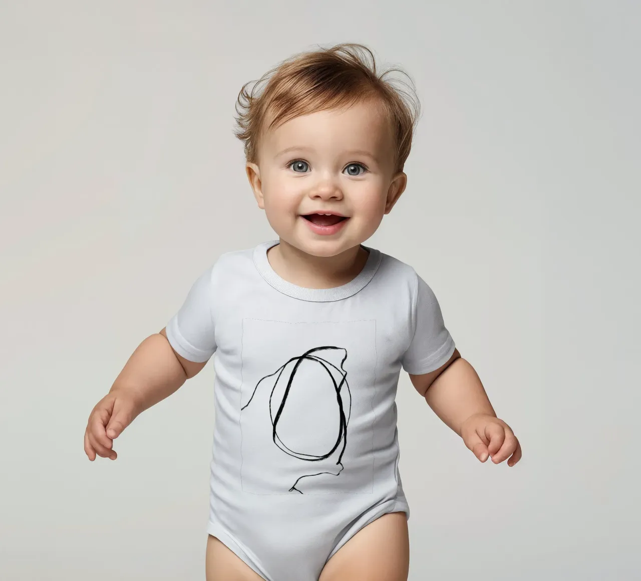 Circle One body neonato maniche corte da Studio B