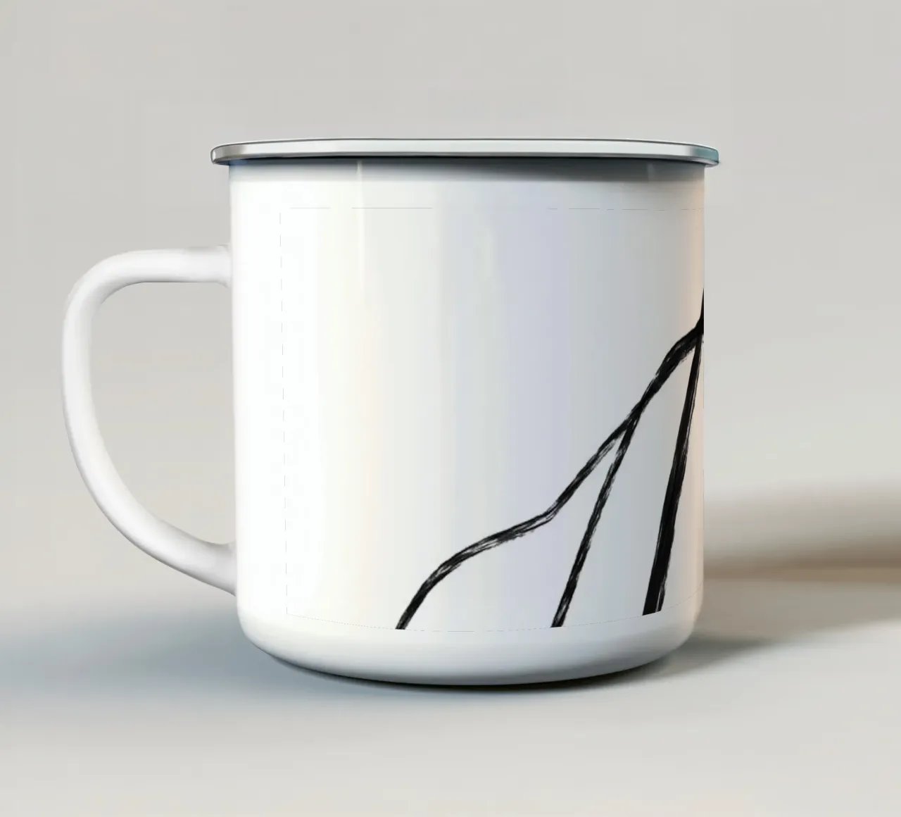 Circle One tazza in smalto da Studio B