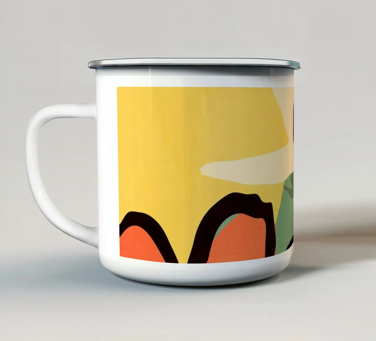 Fiori d'arte astratta moderna 14 tazza in smalto da ThingDesign
