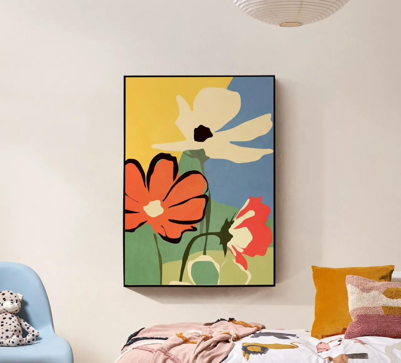 Arte abstracto moderno Flores 14 metacrilato de ThingDesign