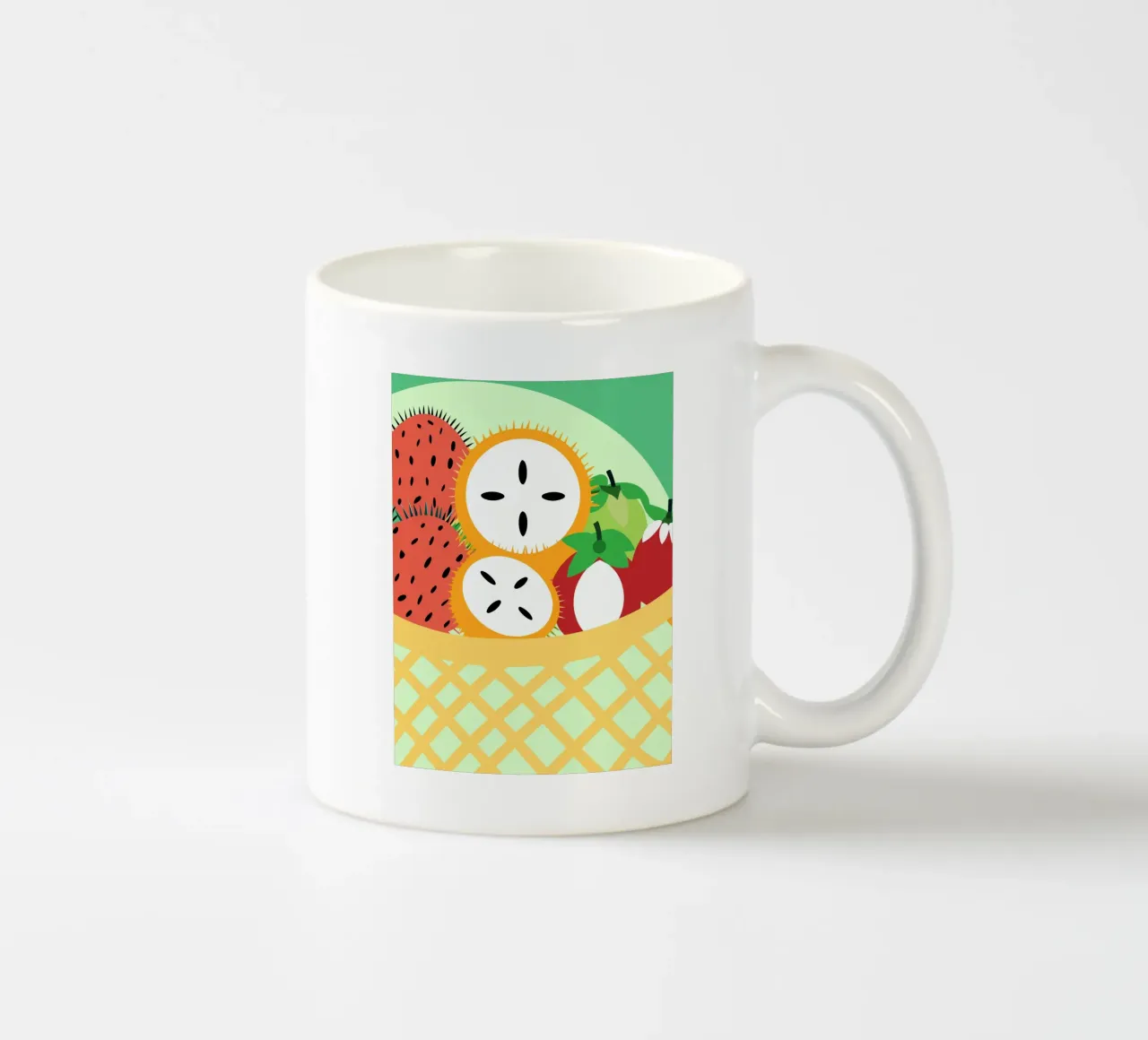 Rambutan fresco tazza in ceramica da OFFICIAL FRUIT & VEGETABLES