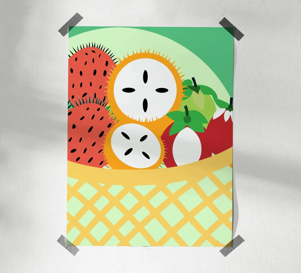 Rambutan fresco carta hahnemühle da OFFICIAL FRUIT & VEGETABLES