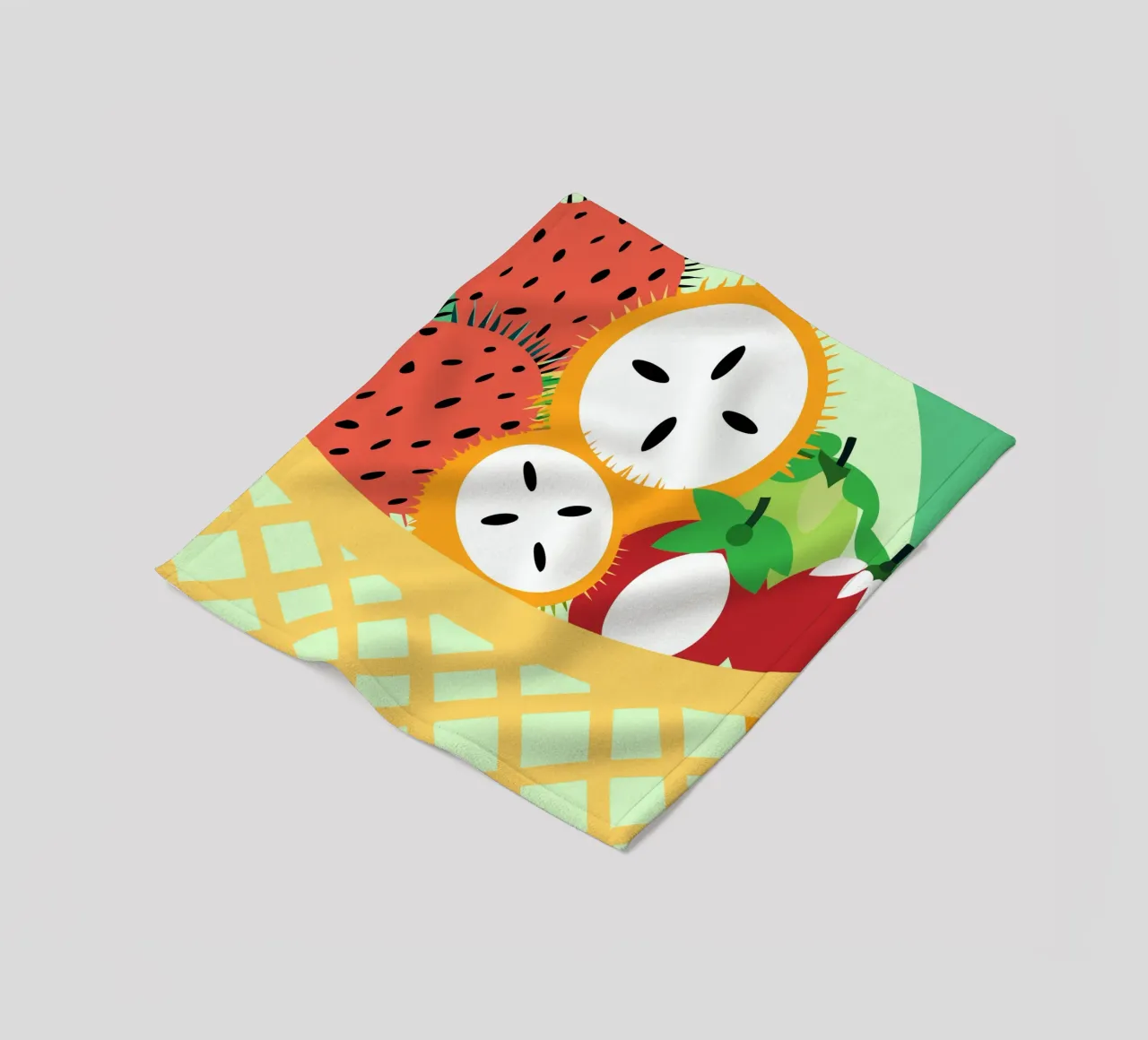 Rambutan fresco coperta in pile da OFFICIAL FRUIT & VEGETABLES