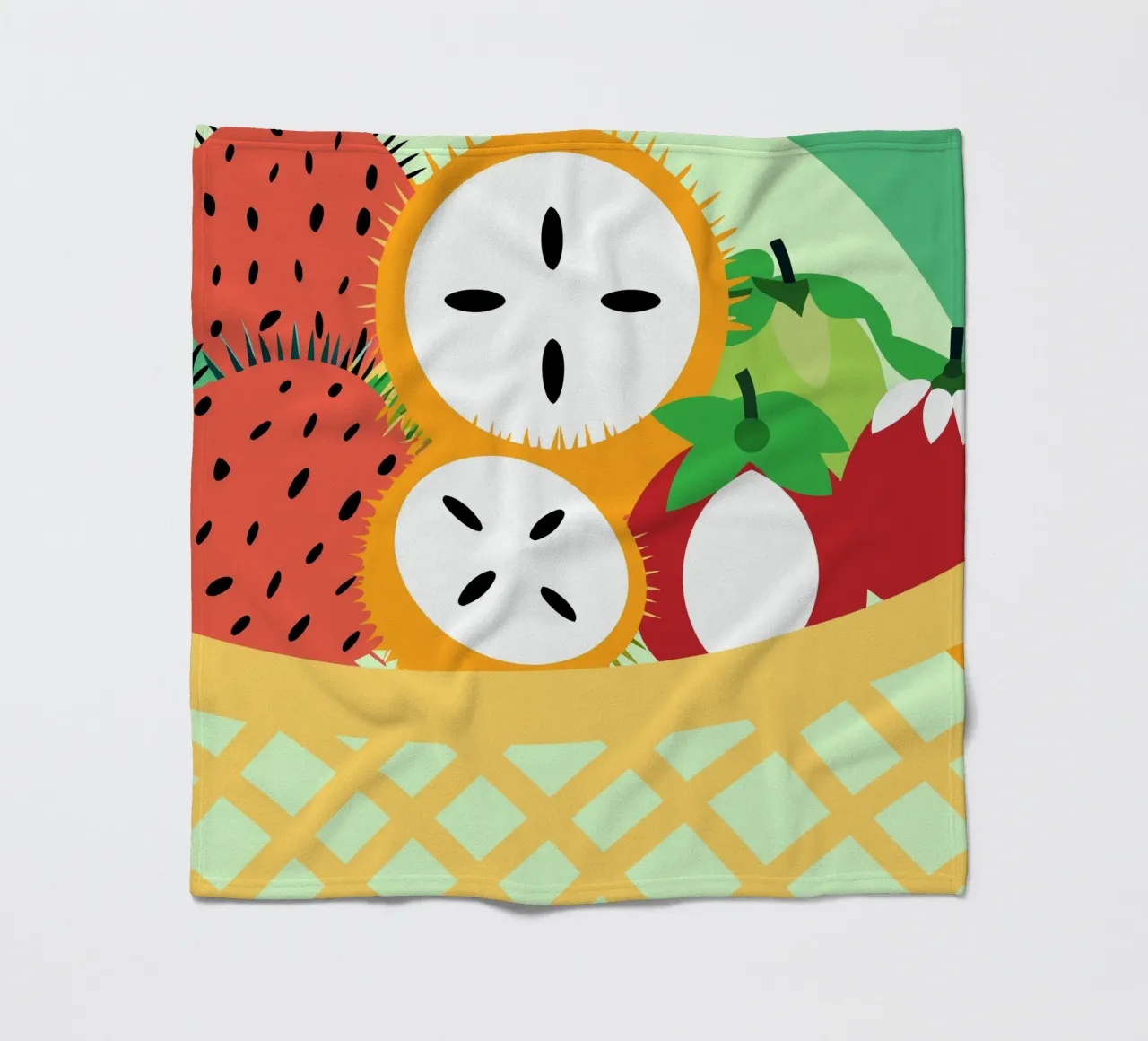 Rambutan fresco coperta in pile da OFFICIAL FRUIT & VEGETABLES