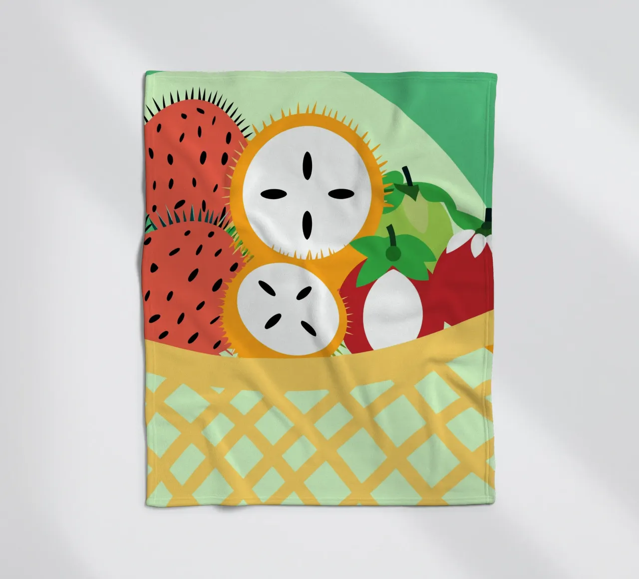 Rambutan fresco coperta in pile da OFFICIAL FRUIT & VEGETABLES