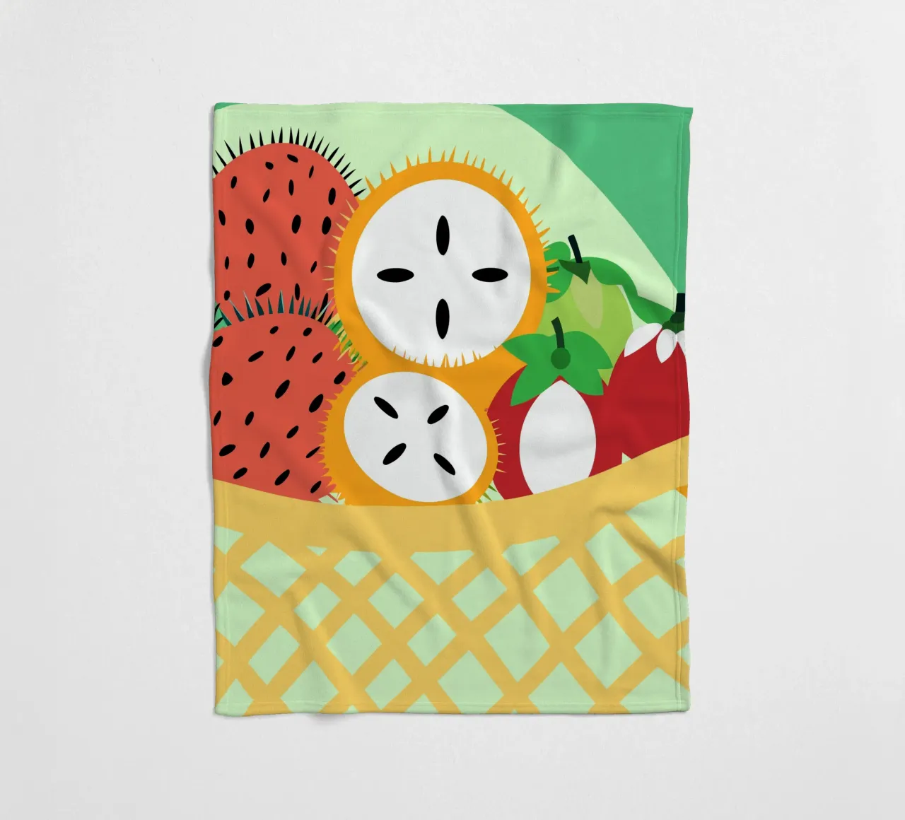Rambutan fresco coperta in pile da OFFICIAL FRUIT & VEGETABLES