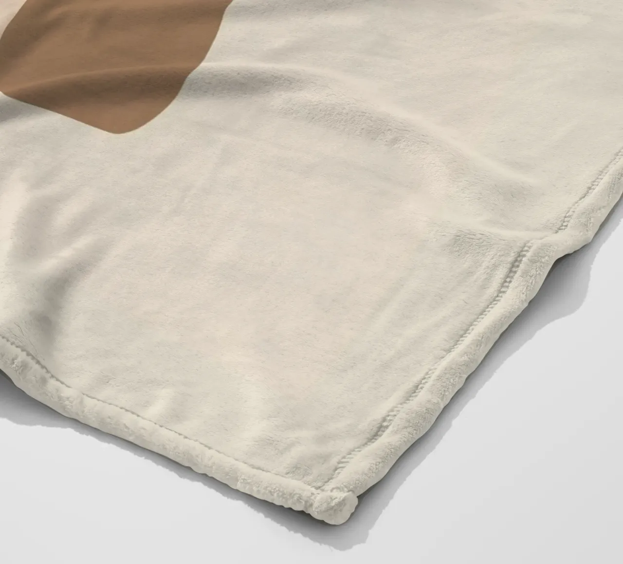 Together – Minimal Abstract Shapes Art in Neutral Colors fleece blanket by Aralyn