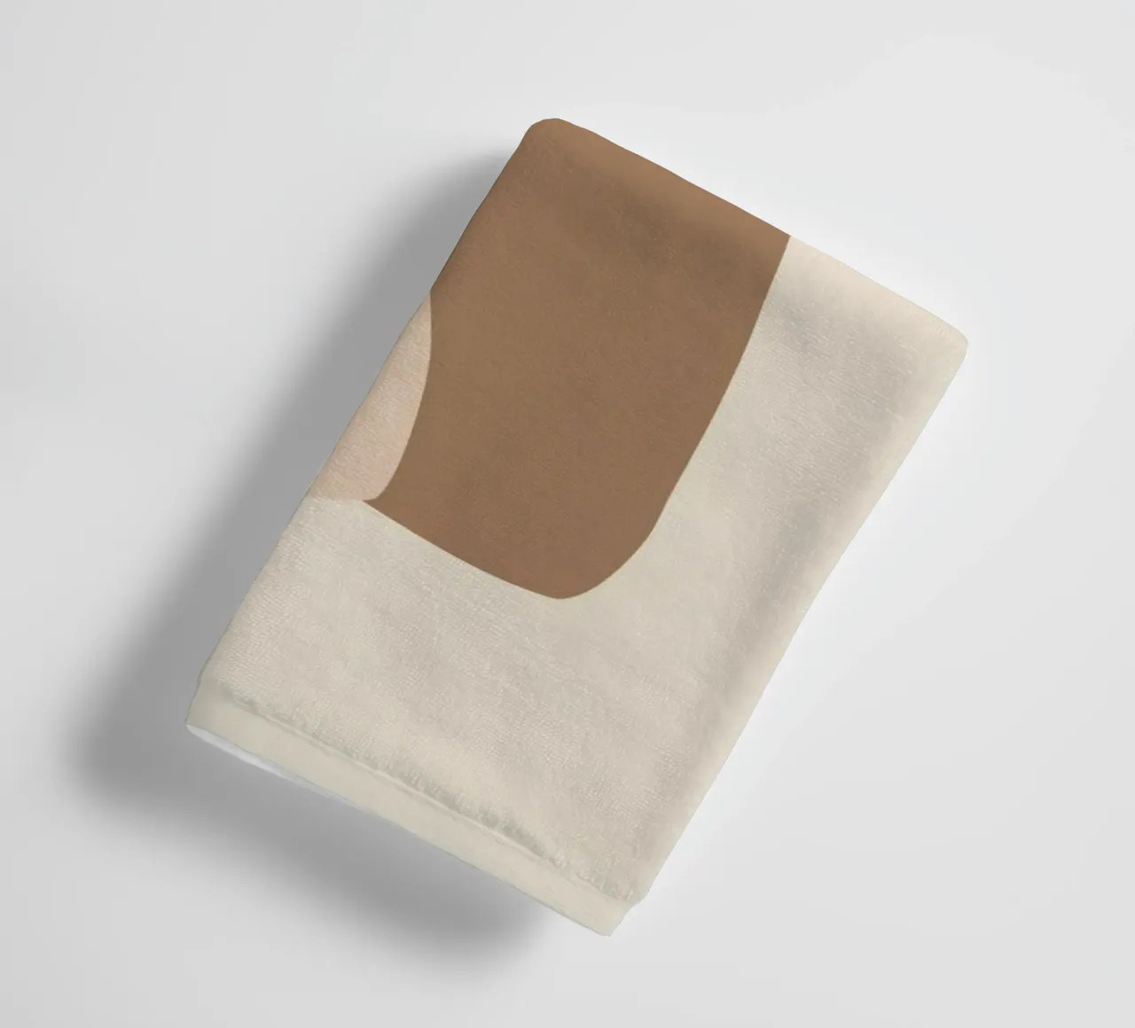 Ensemble - Art abstrait minimal de formes dans des couleurs neutres serviette de bain de Aralyn