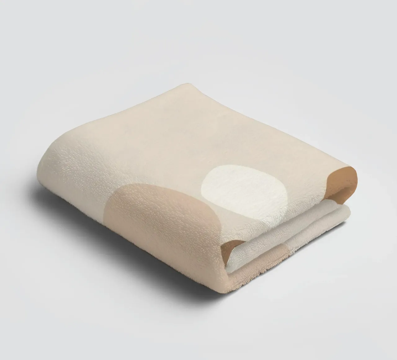 Ensemble - Art abstrait minimal de formes dans des couleurs neutres serviette de bain de Aralyn