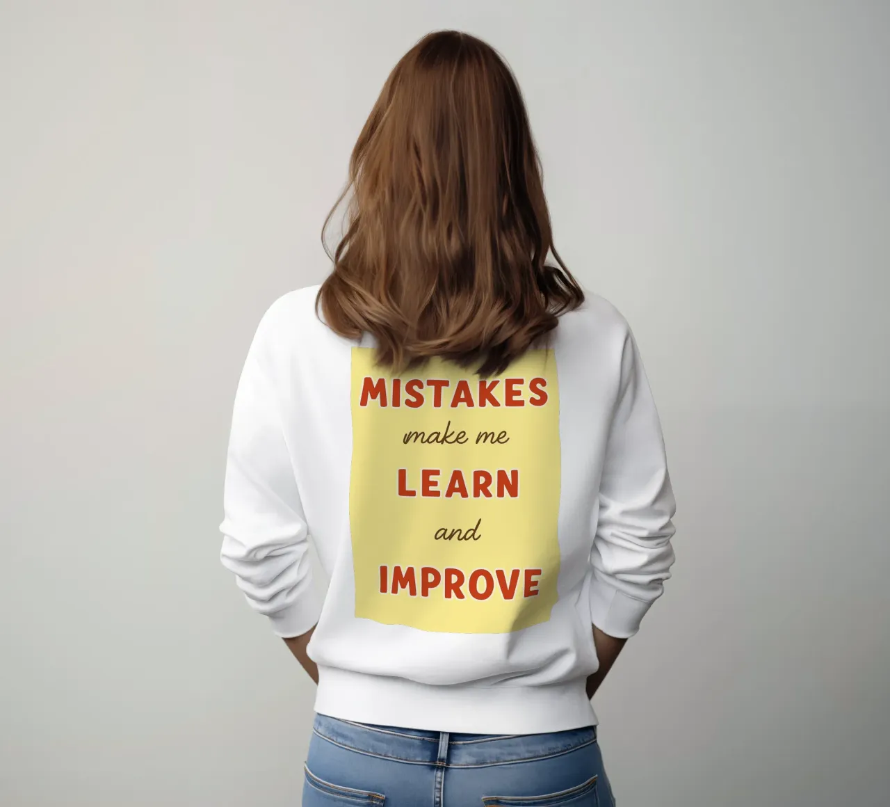 mistakes make me learn and improve sweatshirt by Botania
