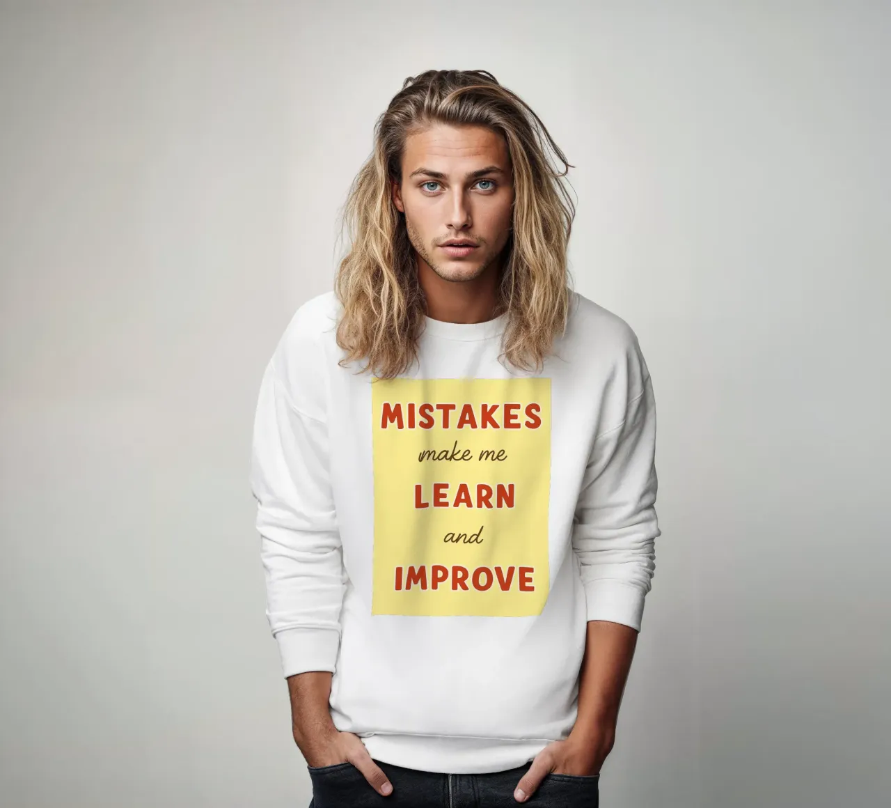 Gli errori mi fanno imparare e migliorare felpa da Botania