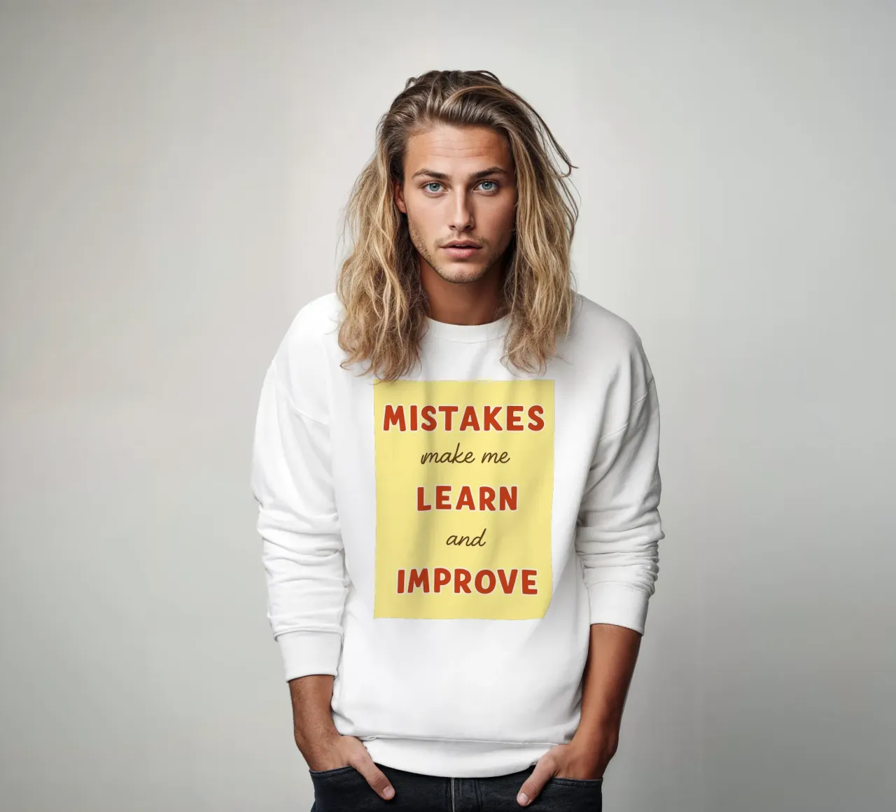mistakes make me learn and improve sweatshirt by Botania