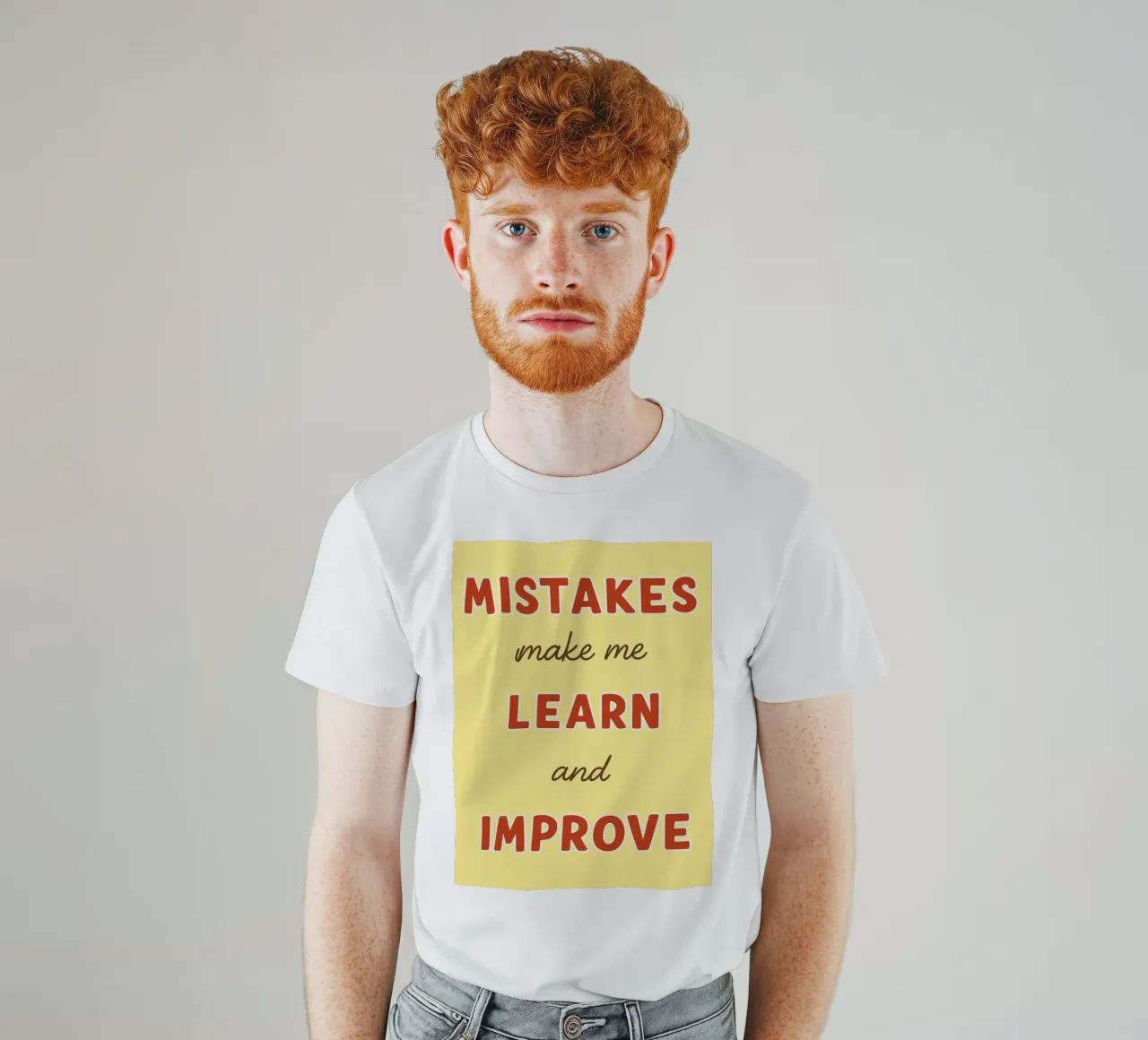 mistakes make me learn and improve t-shirt by Botania