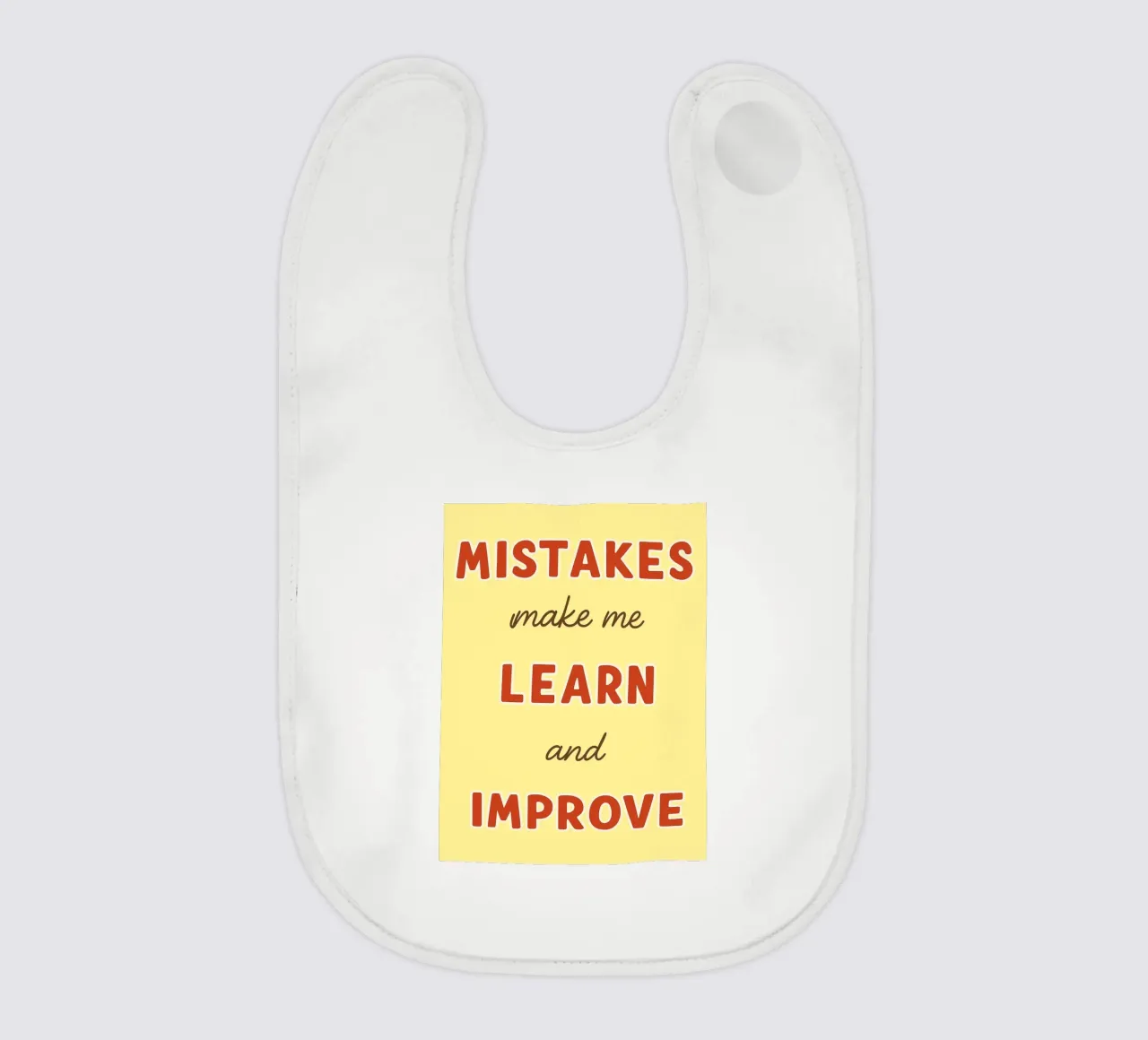 Gli errori mi fanno imparare e migliorare bavaglino da Botania