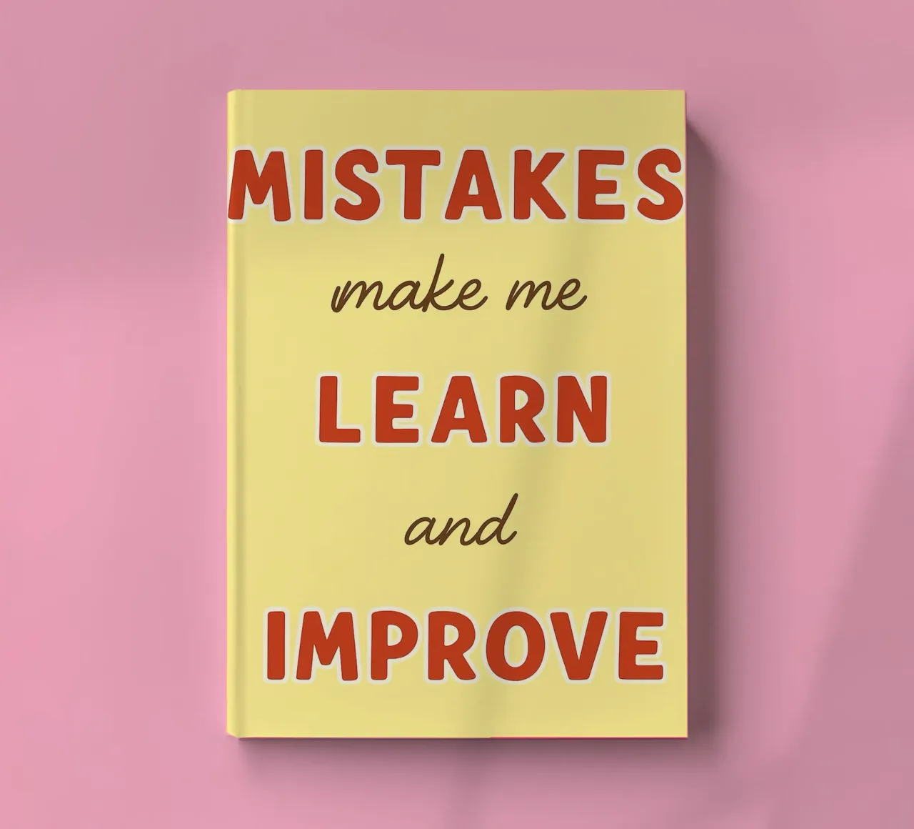 mistakes make me learn and improve notebook by Botania