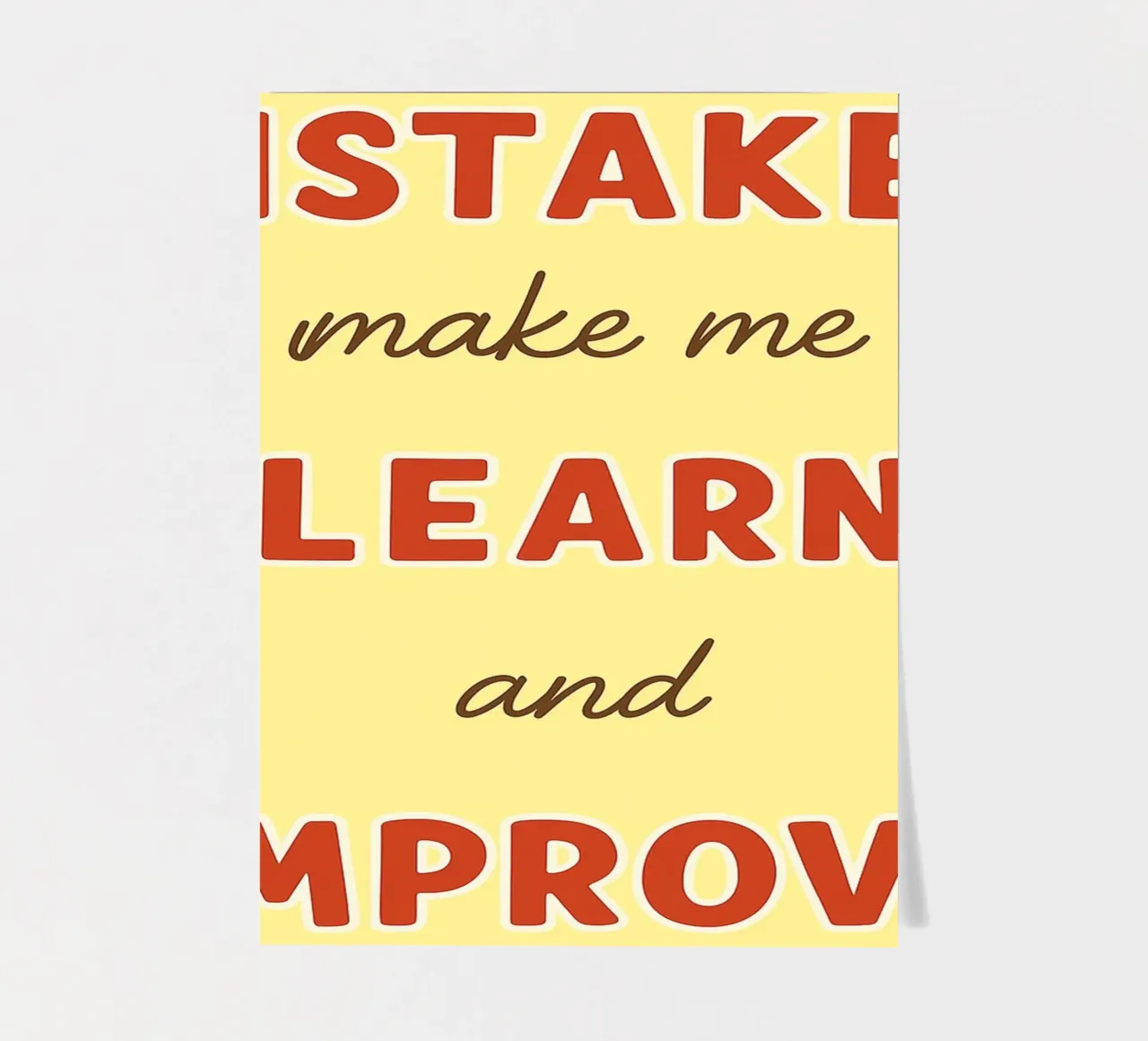 mistakes make me learn and improve sticker sheet by Botania