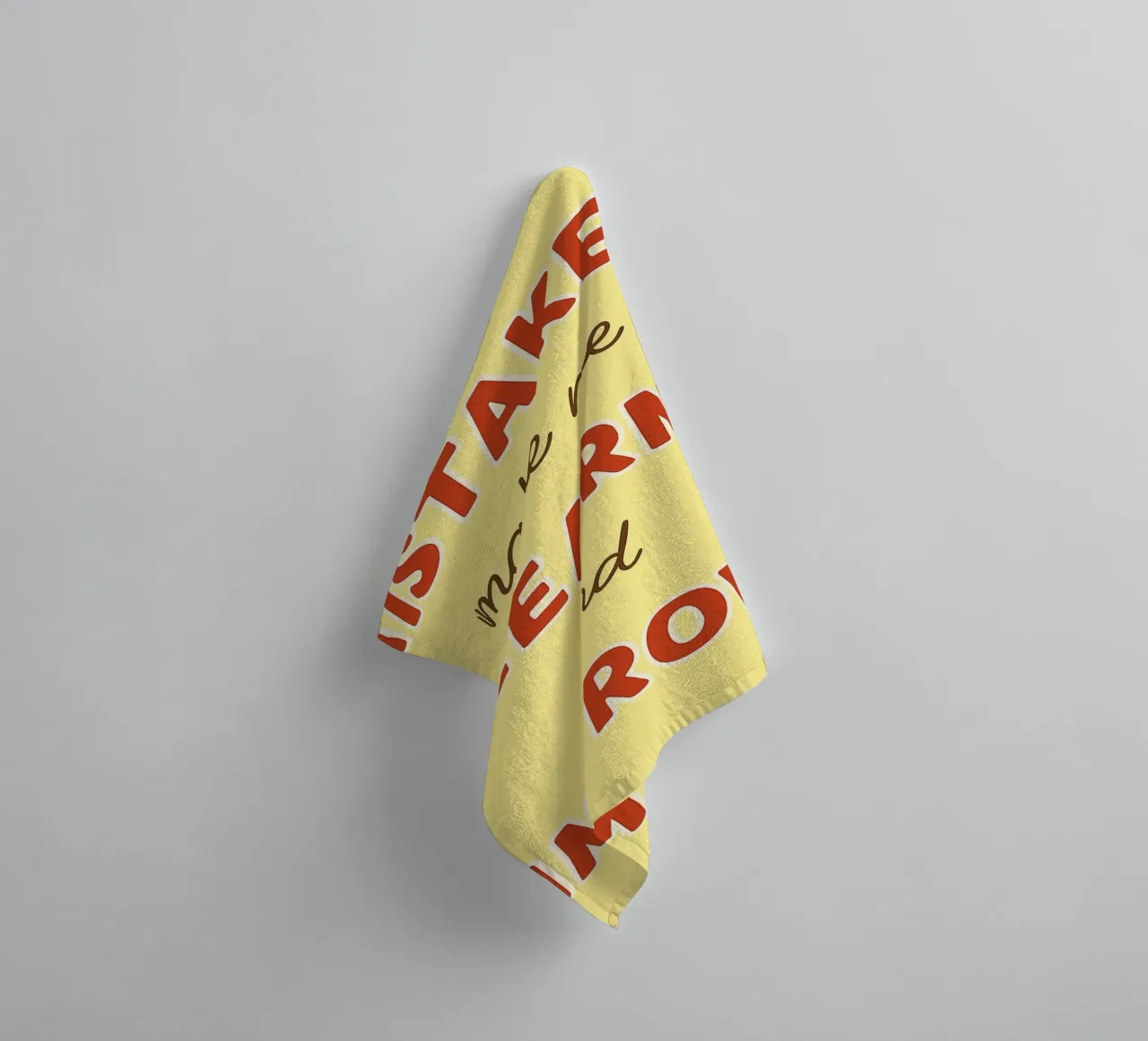 mistakes make me learn and improve towel by Botania