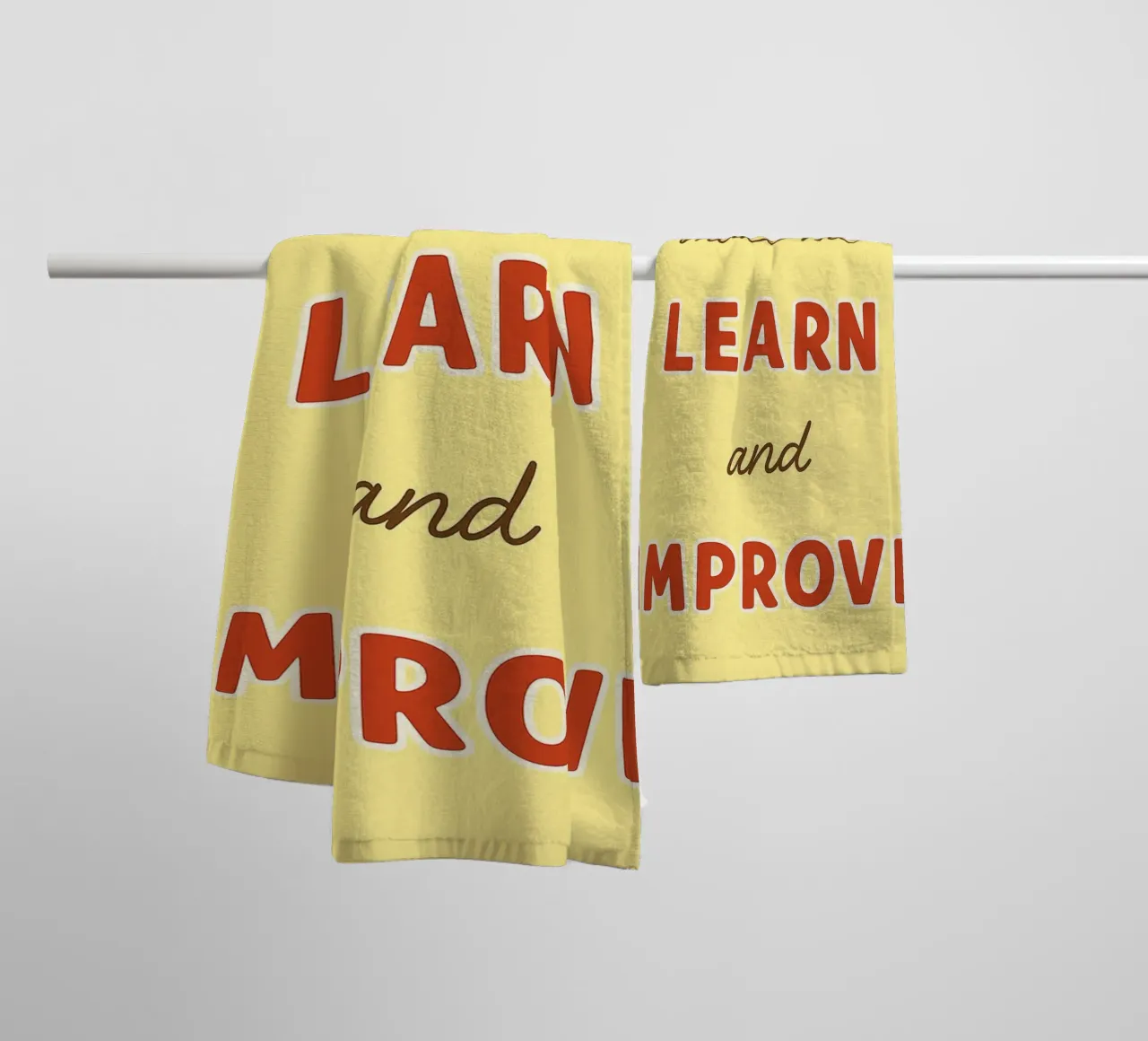 mistakes make me learn and improve towel by Botania