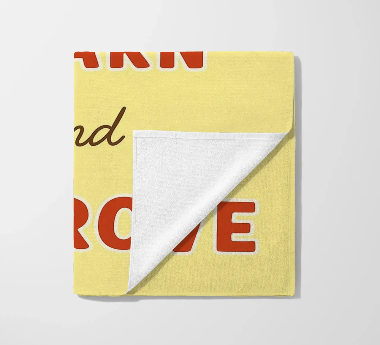 mistakes make me learn and improve beach towel by Botania