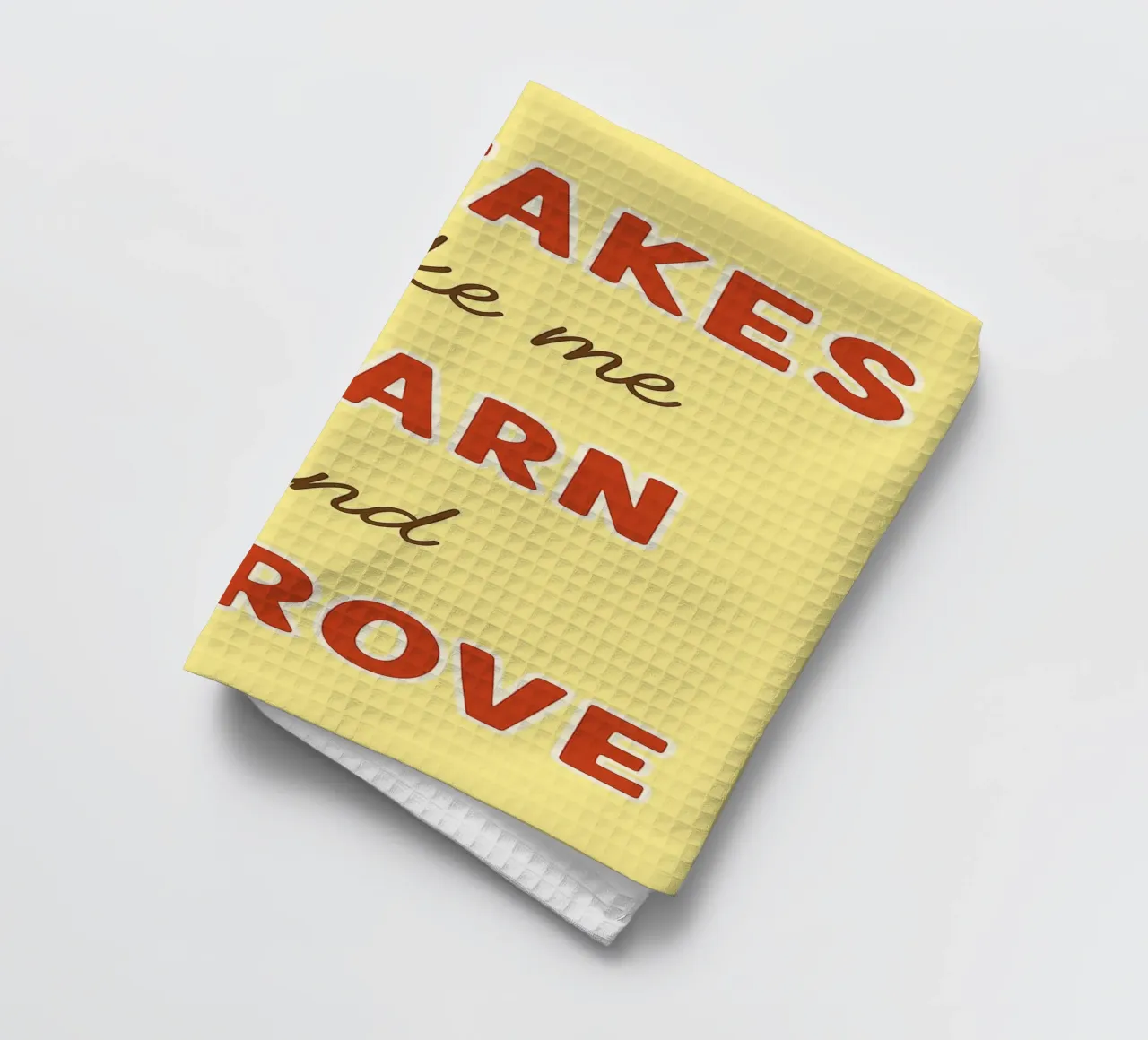 mistakes make me learn and improve tea towel by Botania