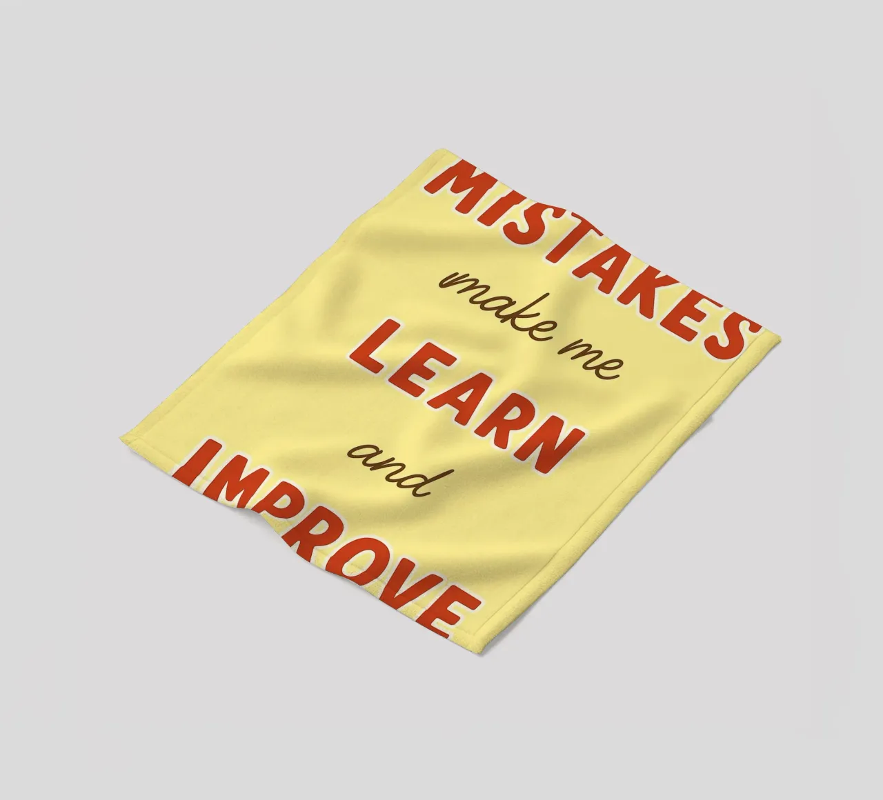 mistakes make me learn and improve fleece blanket by Botania