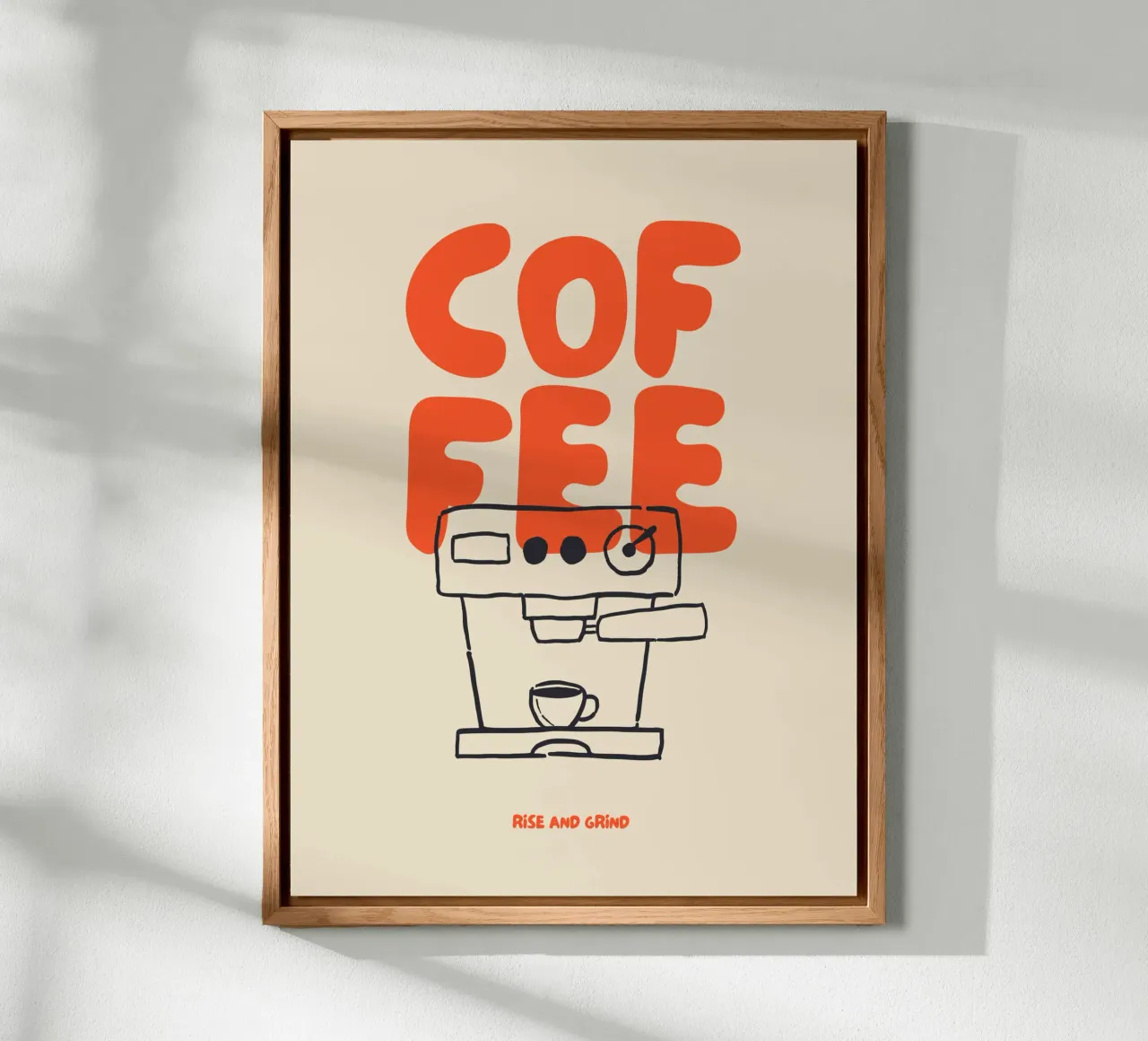 Coffee - Rise and Grind alluminio dibond da NoordalLiving