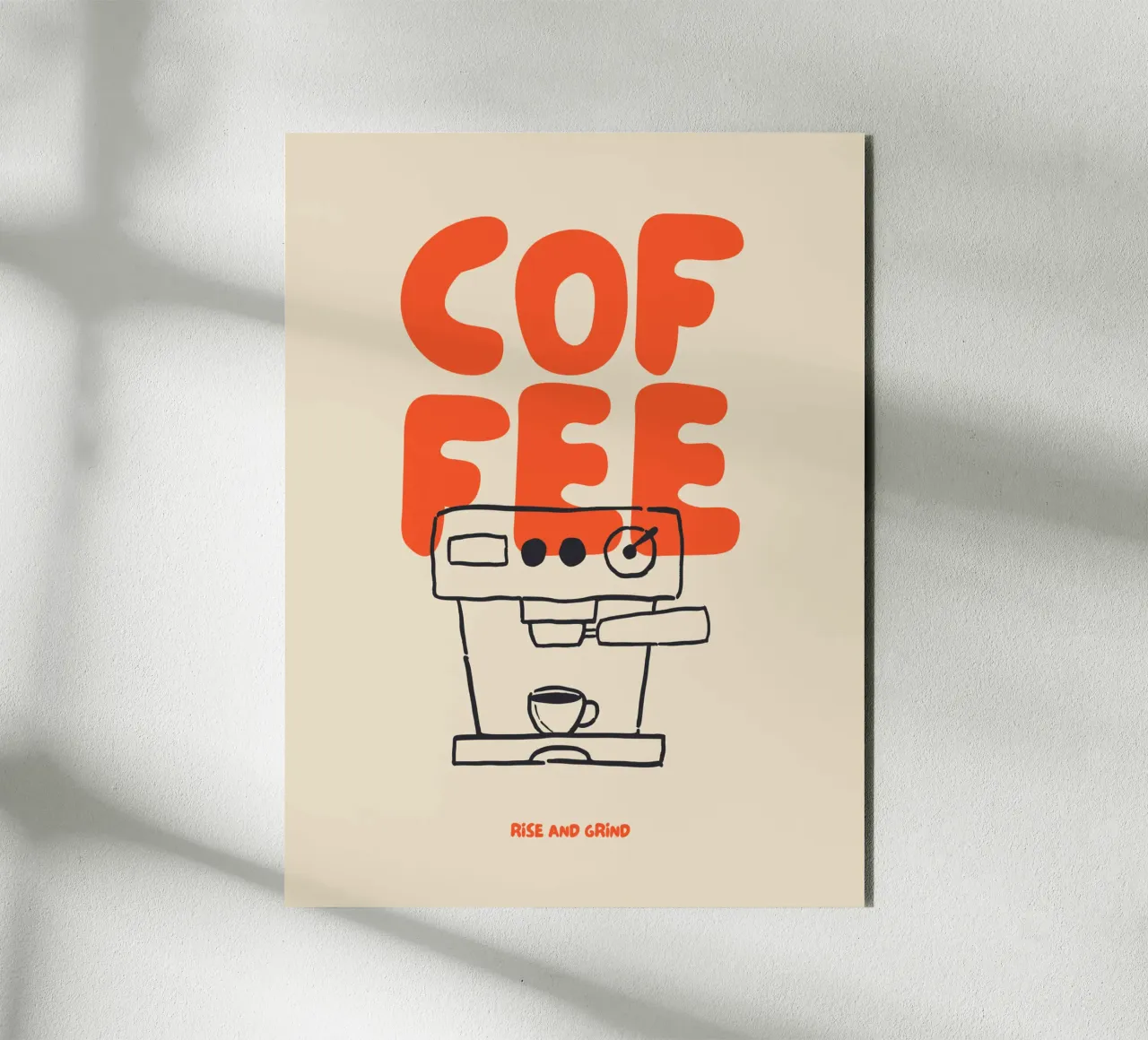 Coffee - Rise and Grind alluminio dibond da NoordalLiving