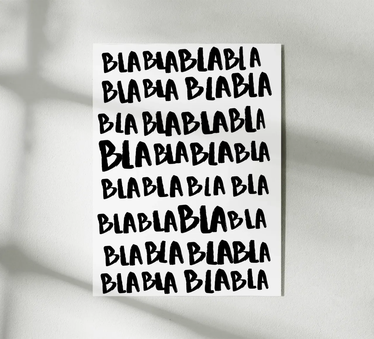 Bla bla Bla plexiglass da NoordalLiving