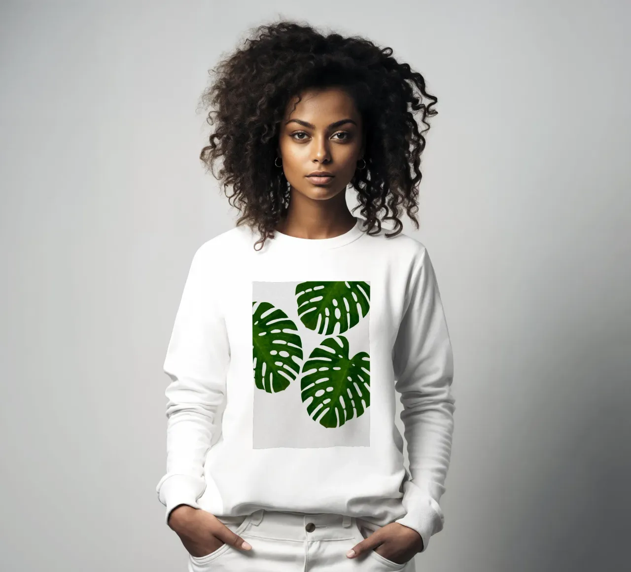 Monstera Foglia III felpa da Orara Studio
