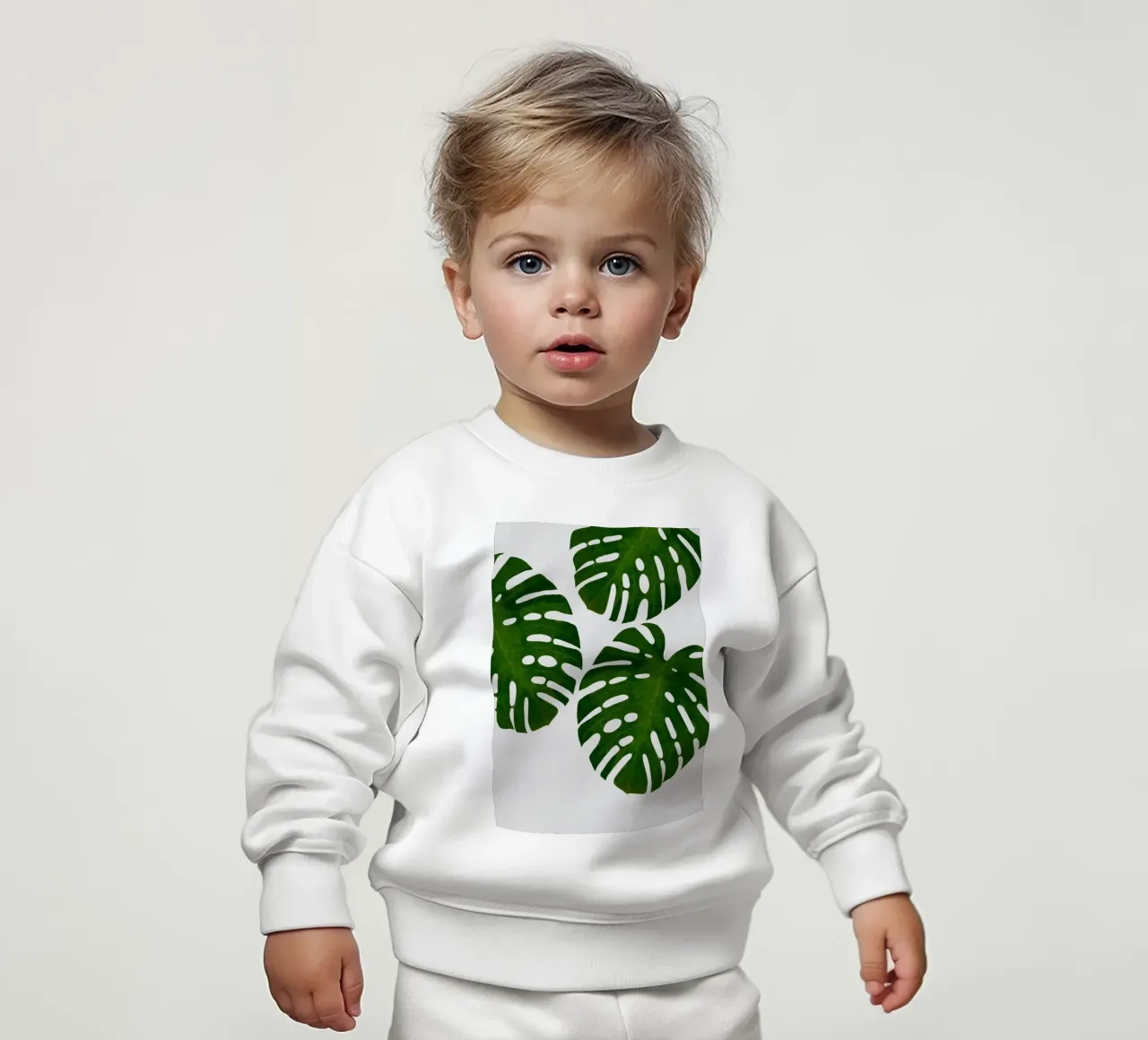 Monstera Foglia III felpa neonato da Orara Studio