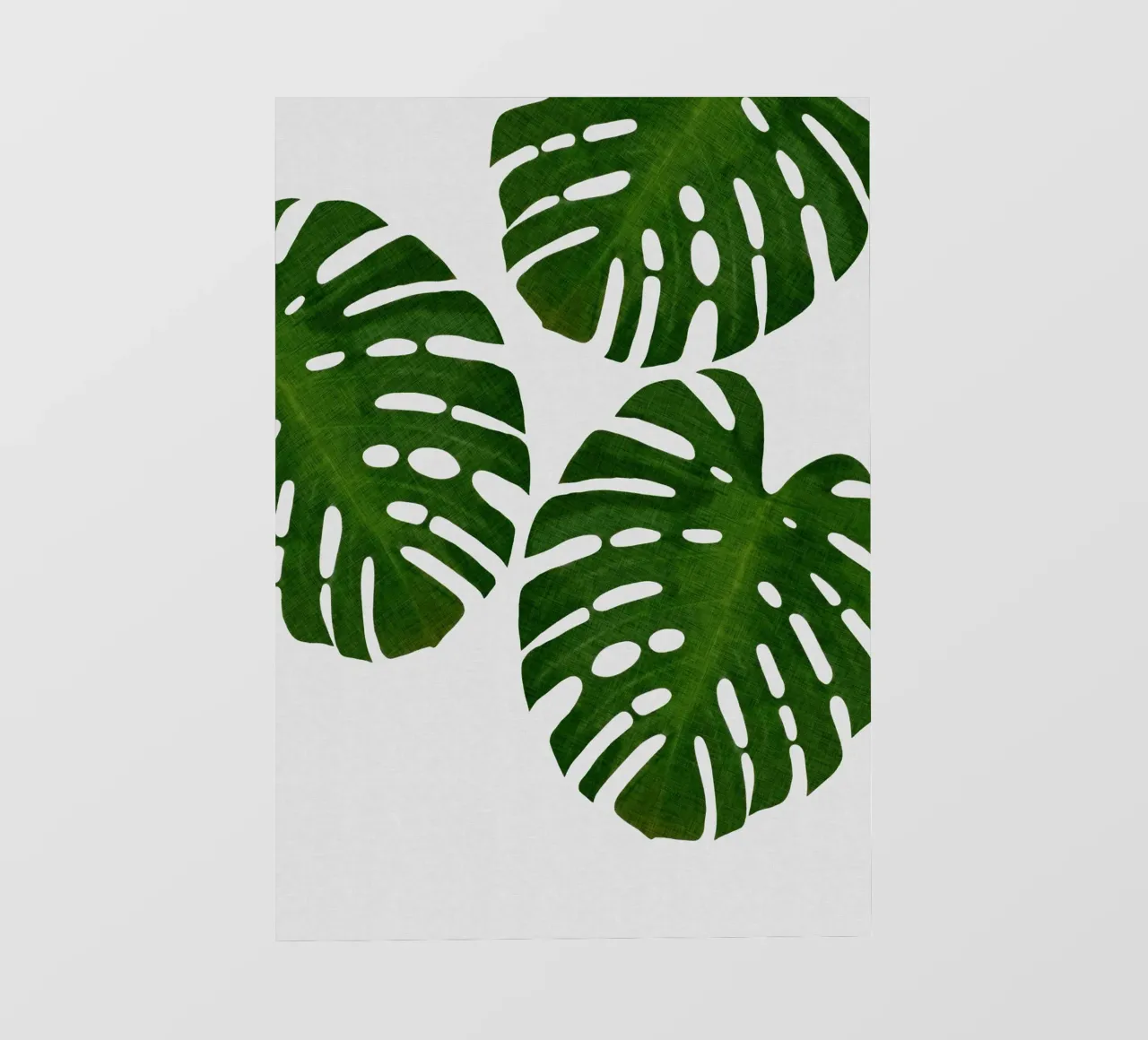 Monstera Foglia III telo in pvc da Orara Studio