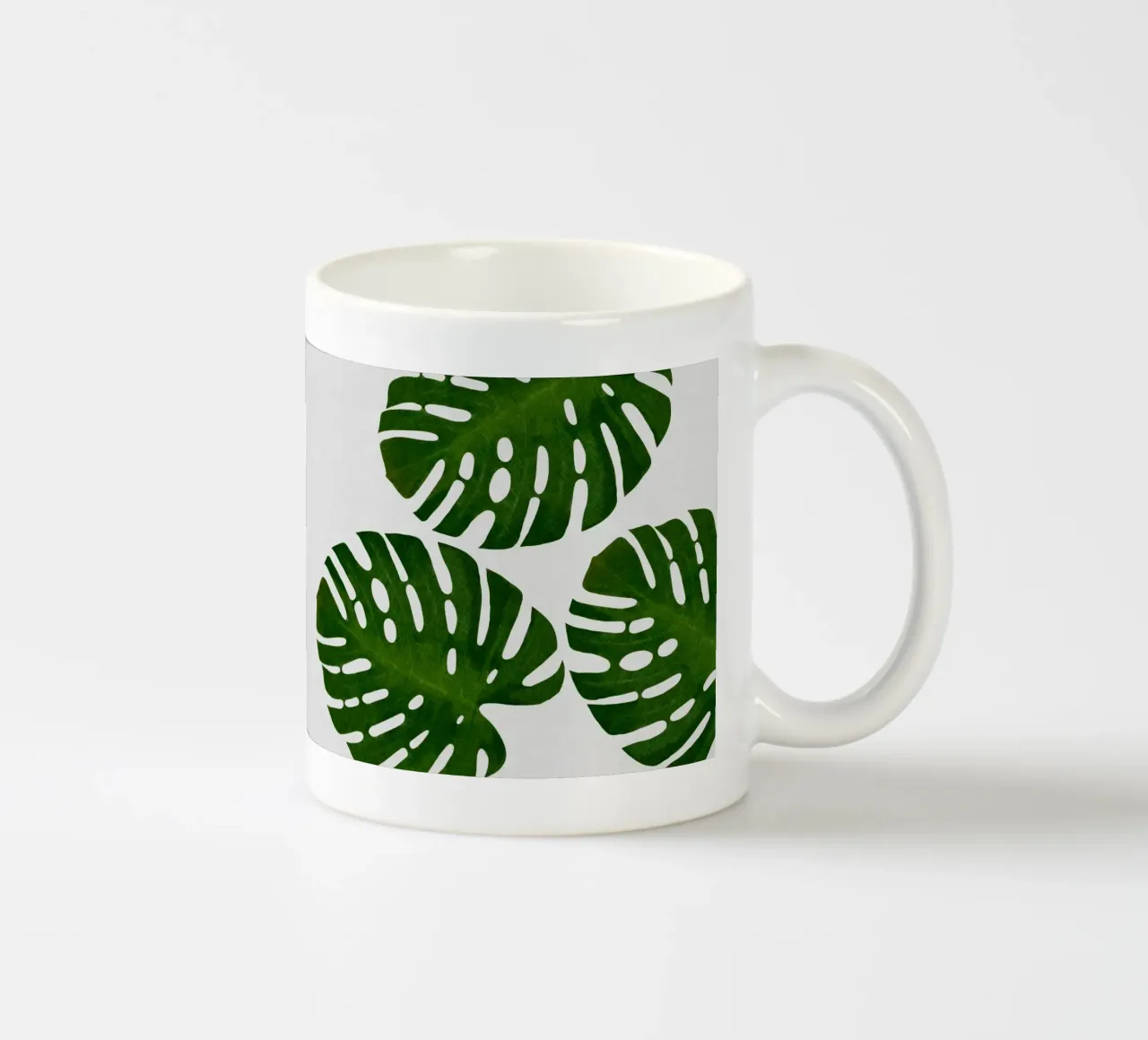 Monstera Foglia III tazza in ceramica da Orara Studio