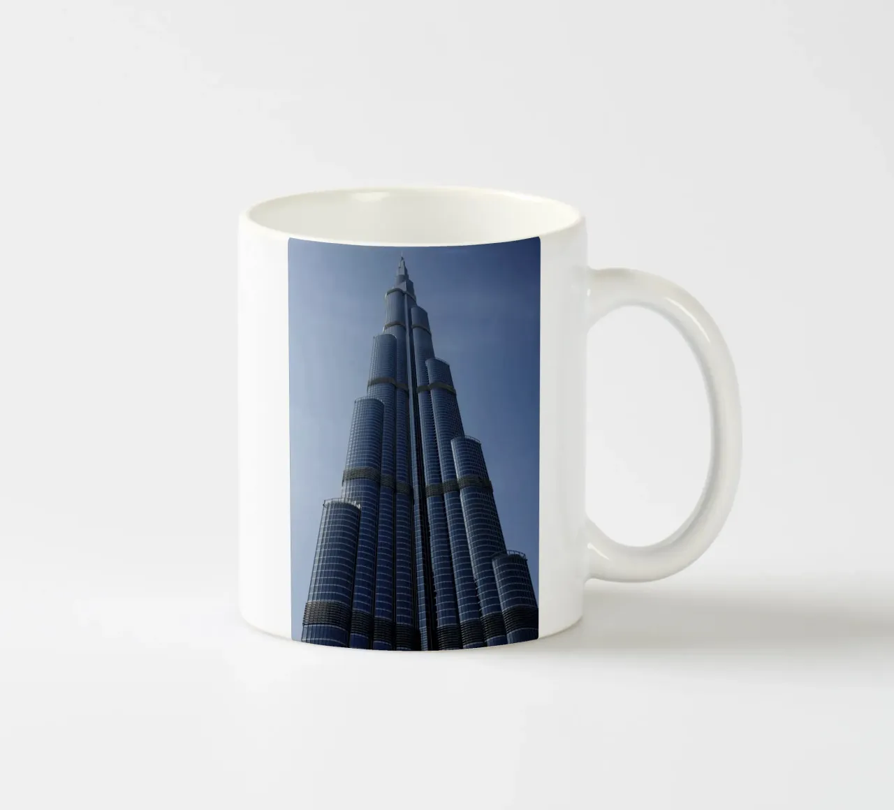 Burj Khalifa, Abudabi, VAE tazza in ceramica da art picture